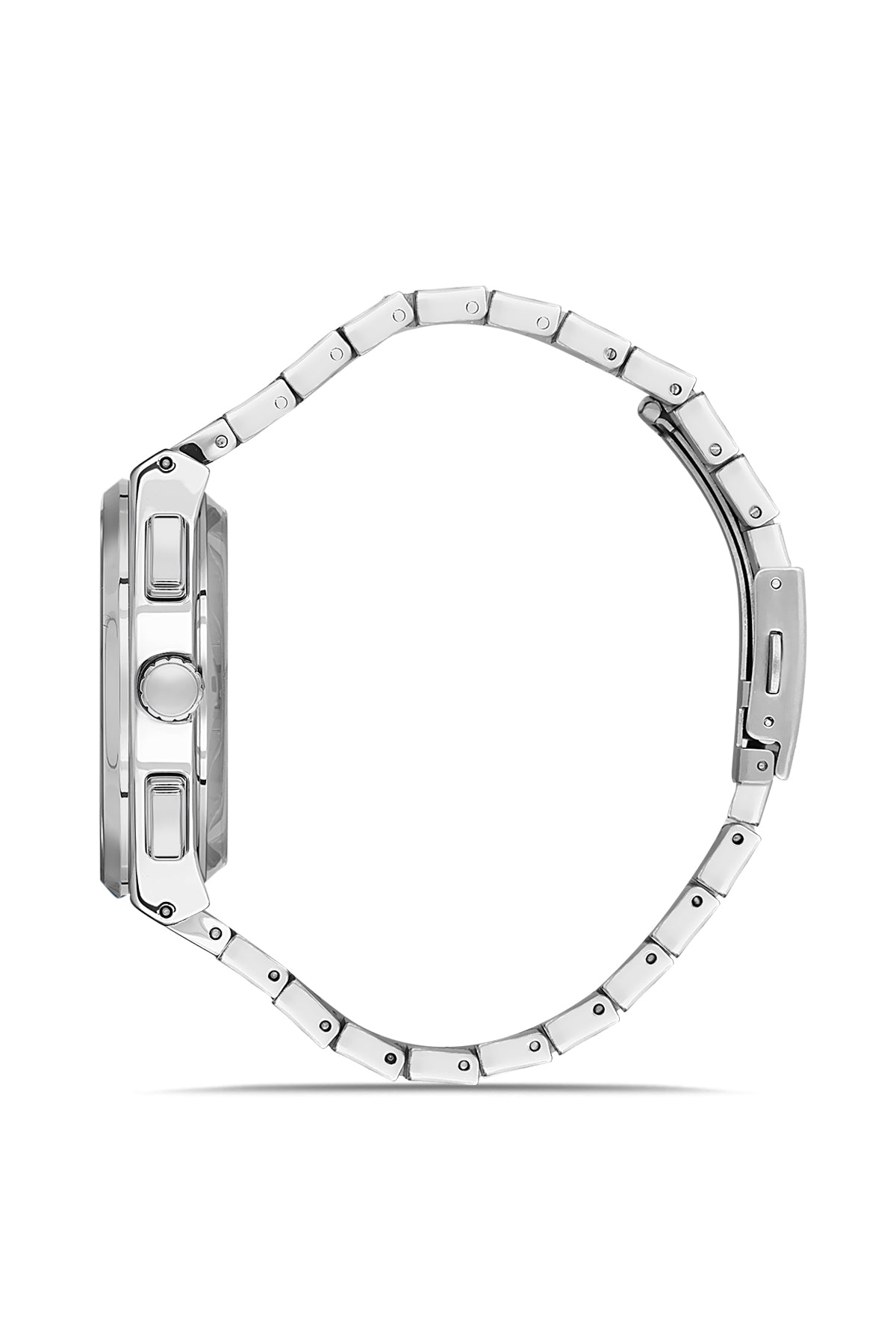 DAVID GUNER Gümüş Kaplamalı Yeşil Kadranlı Erkek Kol Saati - DG-8845GA-A10