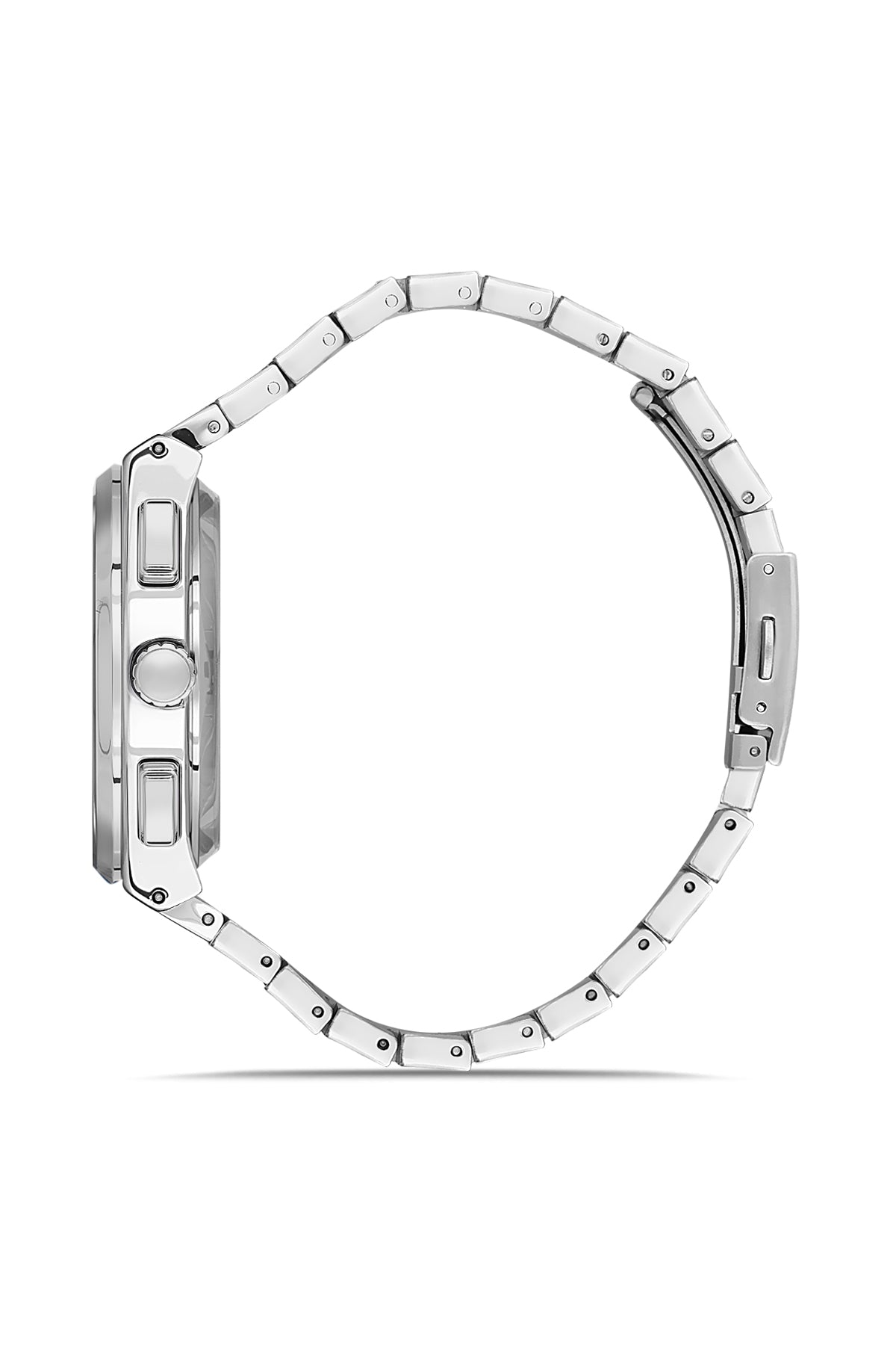 DAVID GUNER Gümüş Kaplamalı Siyah Kadranlı Erkek Kol Saati - DG-8845GA-A2