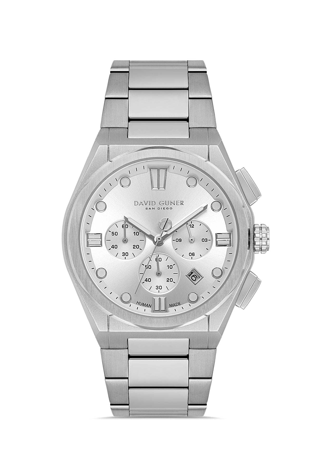 DAVID GUNER KOL SAATİ GÜMÜŞ Kadran GÜMÜŞ Kaplama ERKEK - DG-8861GA-A1
