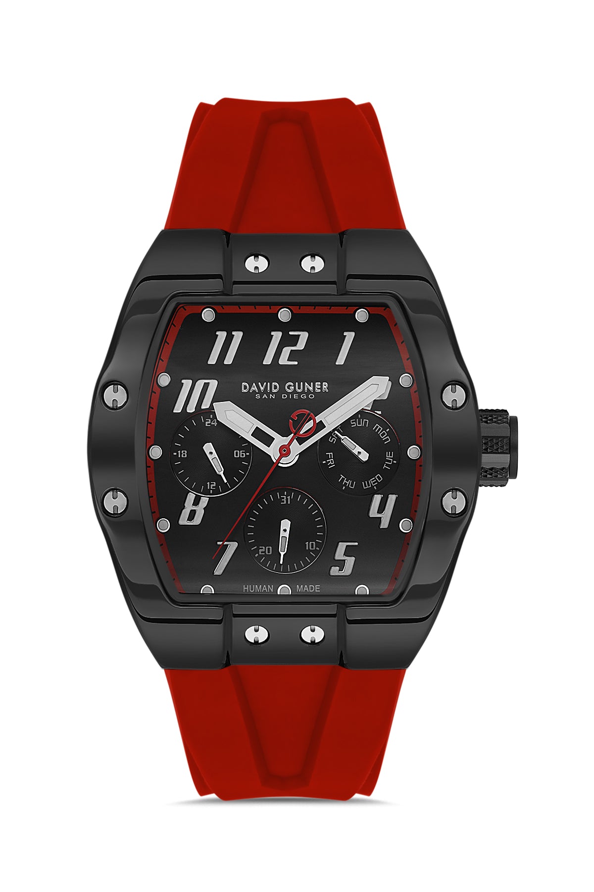 DAVID GUNER Siyah Kaplamalı Siyah Kadranlı Erkek Kol Saati - DG-8883GD-ZP2