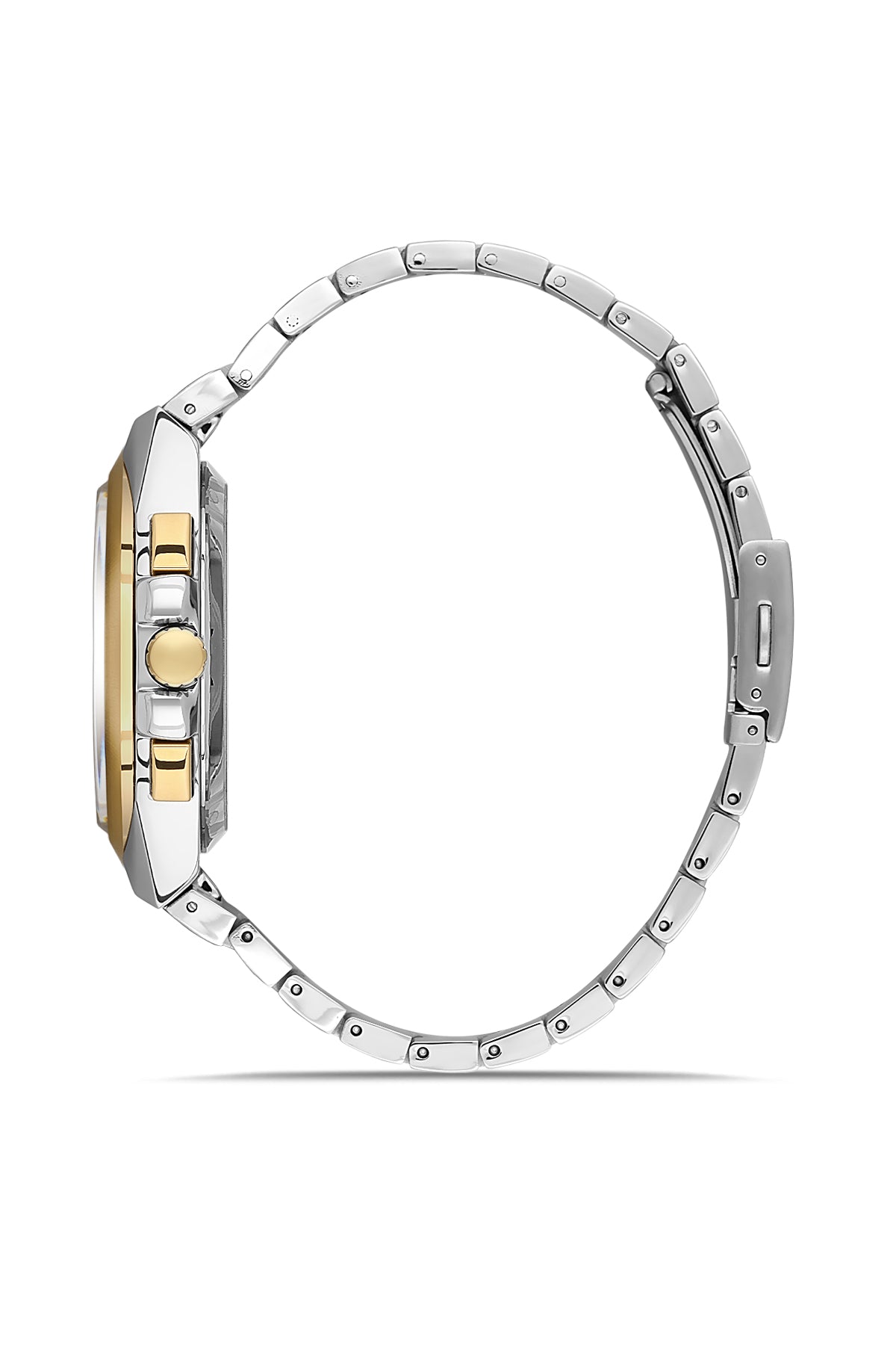 DAVID GUNER KOL SAATİ GÜMÜŞ Kadran SARI BEYAZ Kaplama ERKEK - DG-8849GA-D1