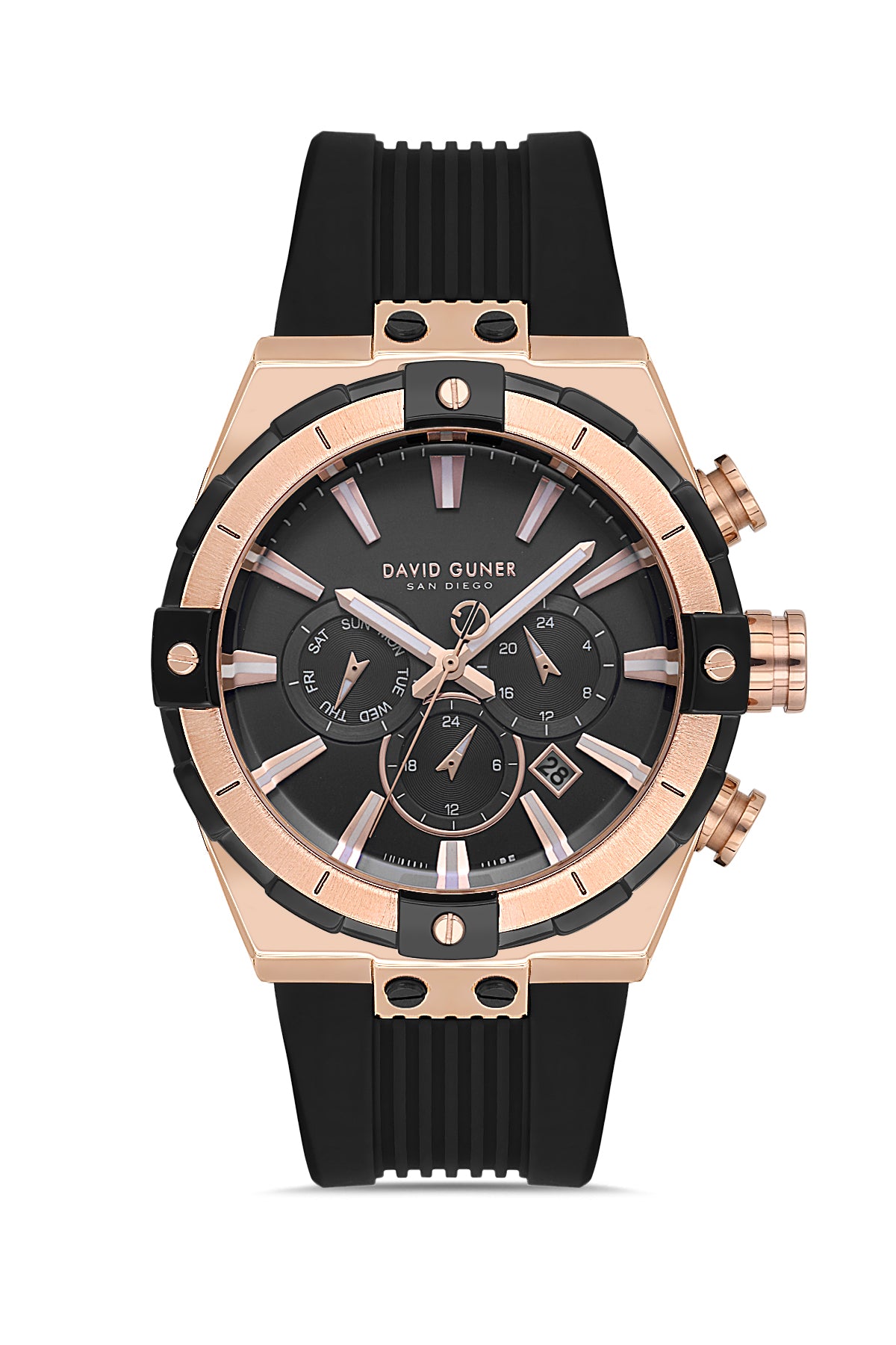 DAVID GUNER KOL SAATİ SİYAH Kadran ROSE SİYAH Kaplama ERKEK - DG-8913GD-R2