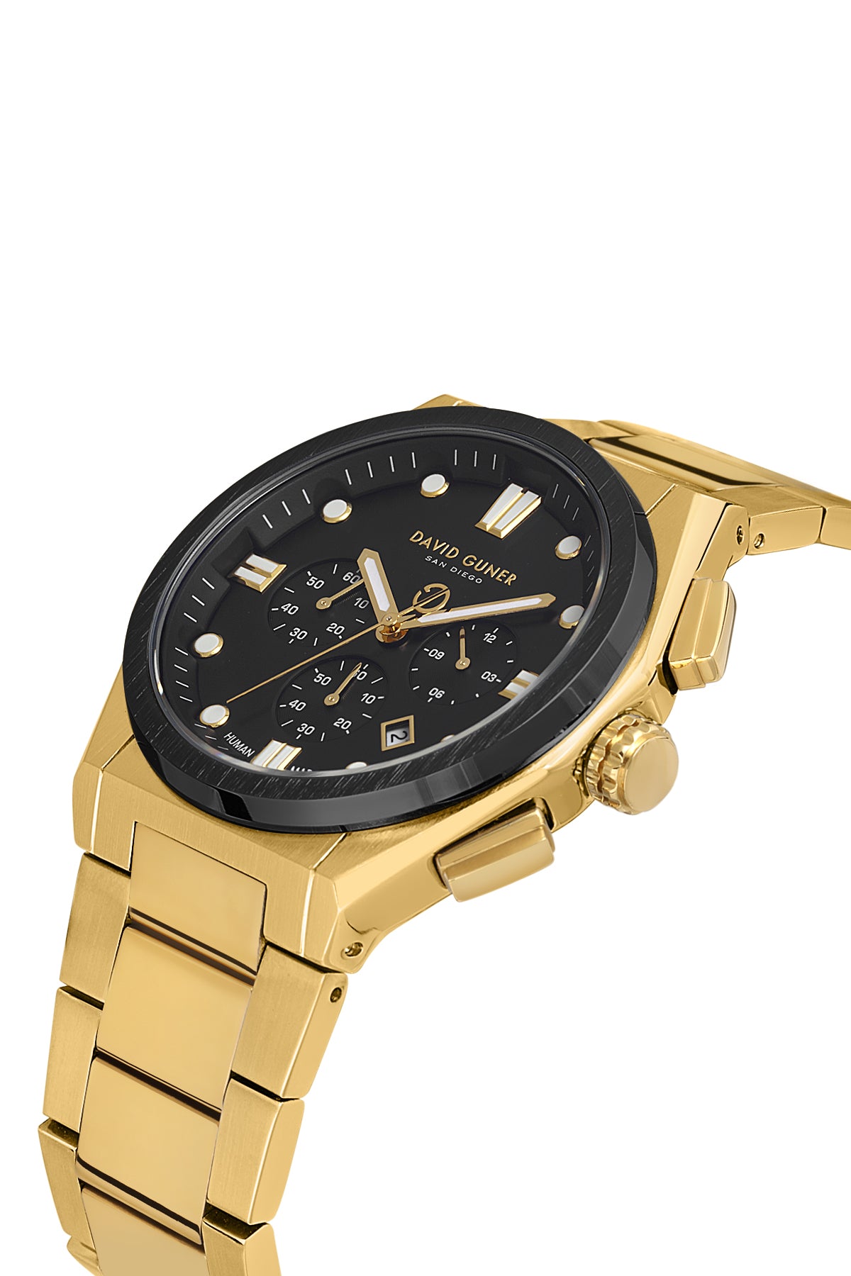 DAVID GUNER KOL SAATİ SİYAH Kadran SARI SİYAH Kaplama ERKEK - DG-8861GA-N2