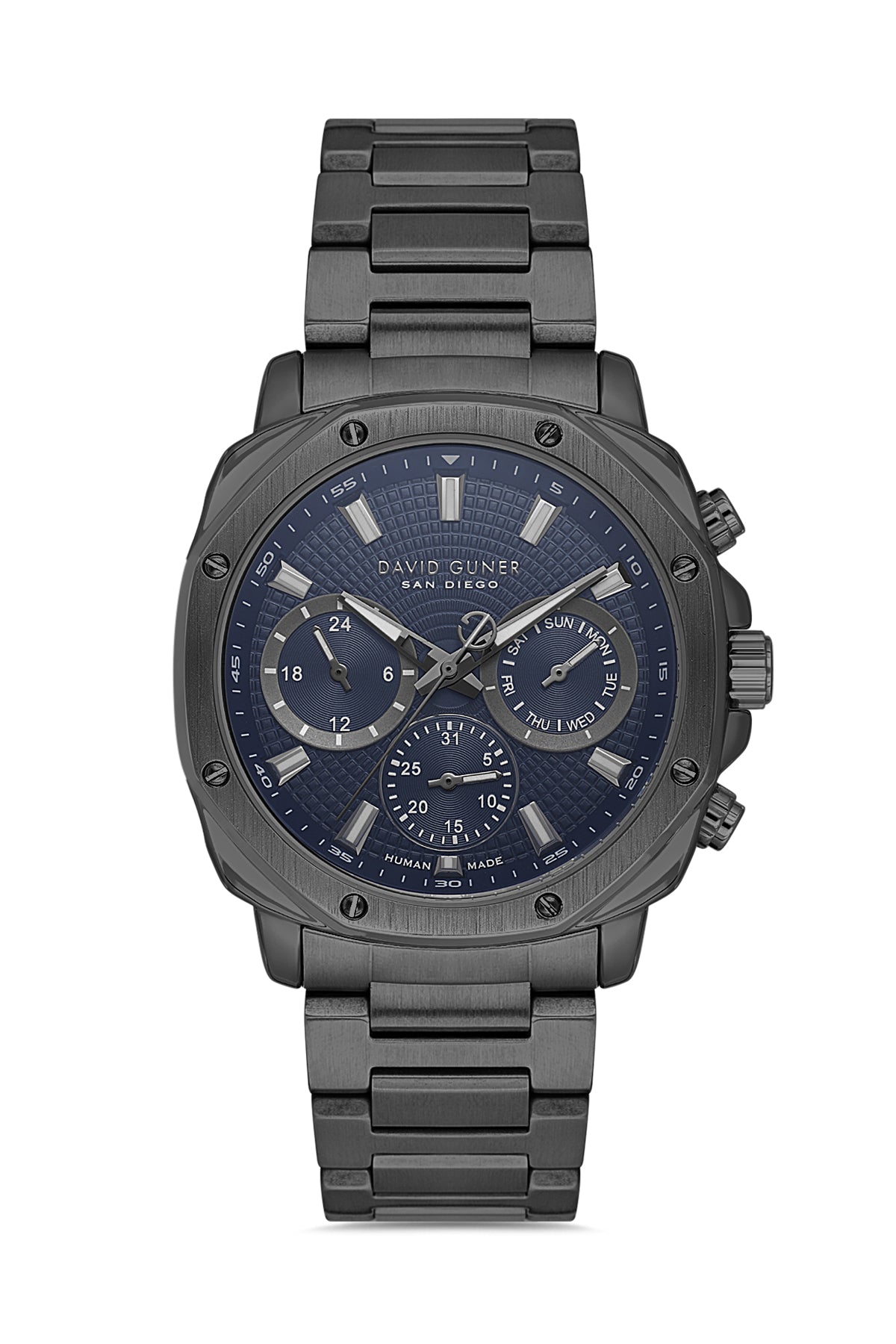 DAVID GUNER KOL SAATİ MAVİ Kadran GUN Kaplama ERKEK - DG-8983GA-V3