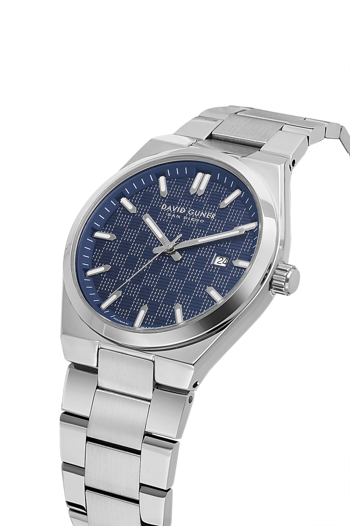 DAVID GUNER KOL SAATİ MAVİ Kadran GÜMÜŞ Kaplama ERKEK - DG-8932GA-A3