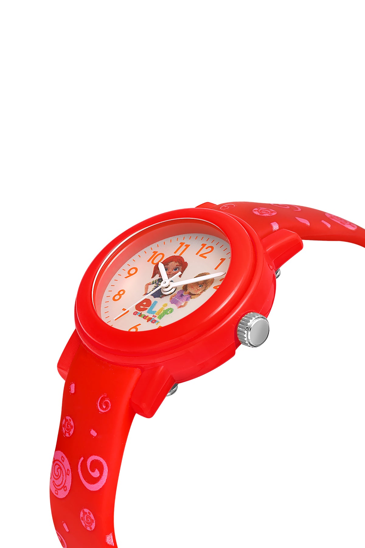 DAVID GUNER Elif ve Arkadaşları Çocuk Saati - Kırmızı - DG-8682LA-ZH1