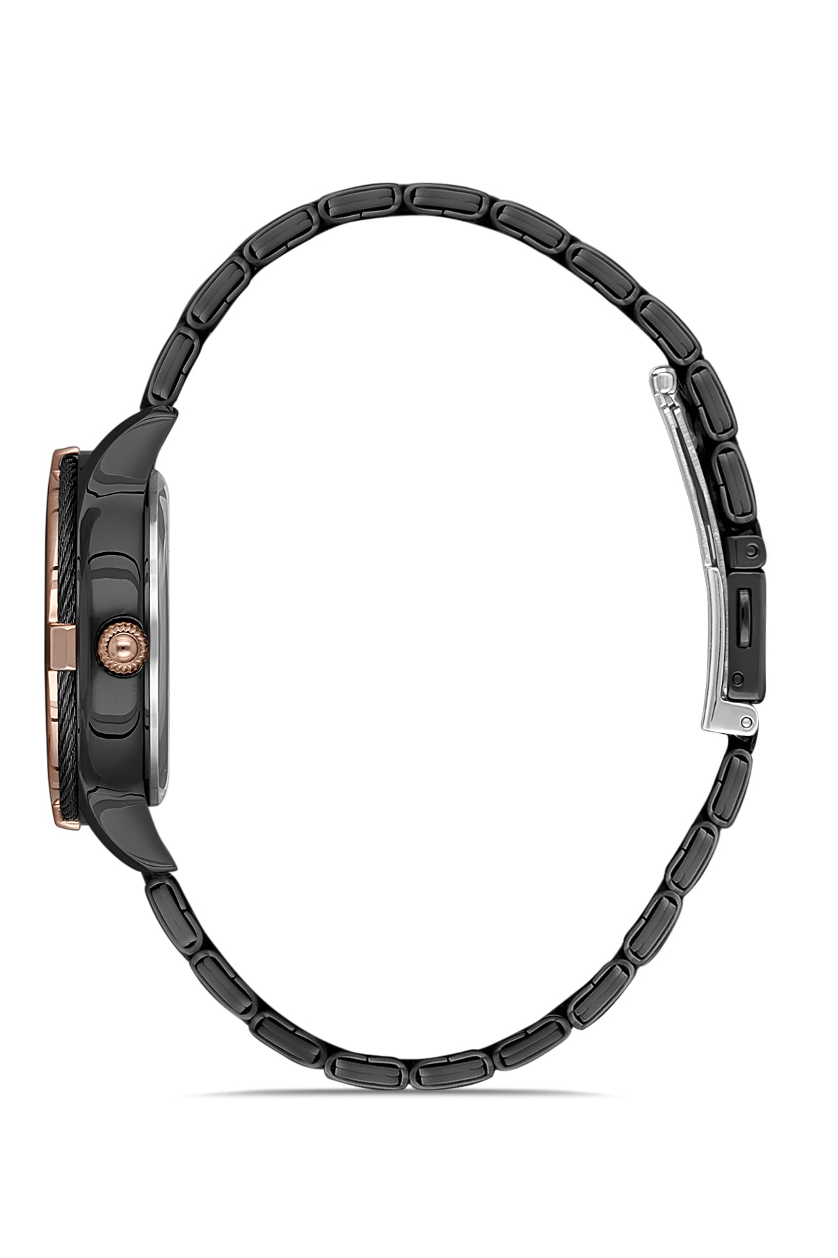 DAVID GUNER ROSE SİYAH KAPLAMALI SİYAH KADRANLI KADIN KOL SAATİ DG-8181LA-R2R