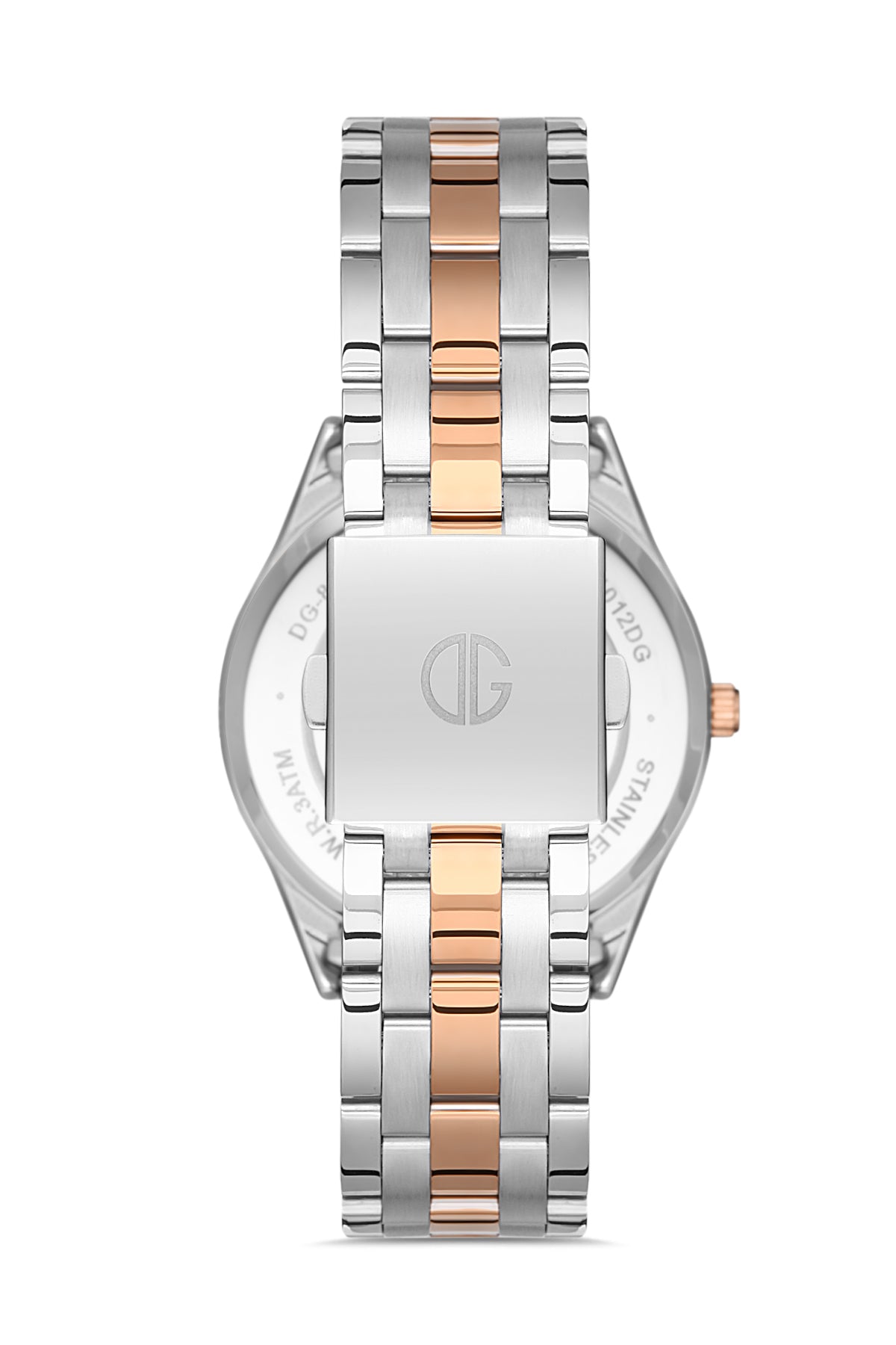 David Guner Erkek Si̇yah Kadranlı Rose beyaz Çelik Kol Saati - DG-8195GA-E9