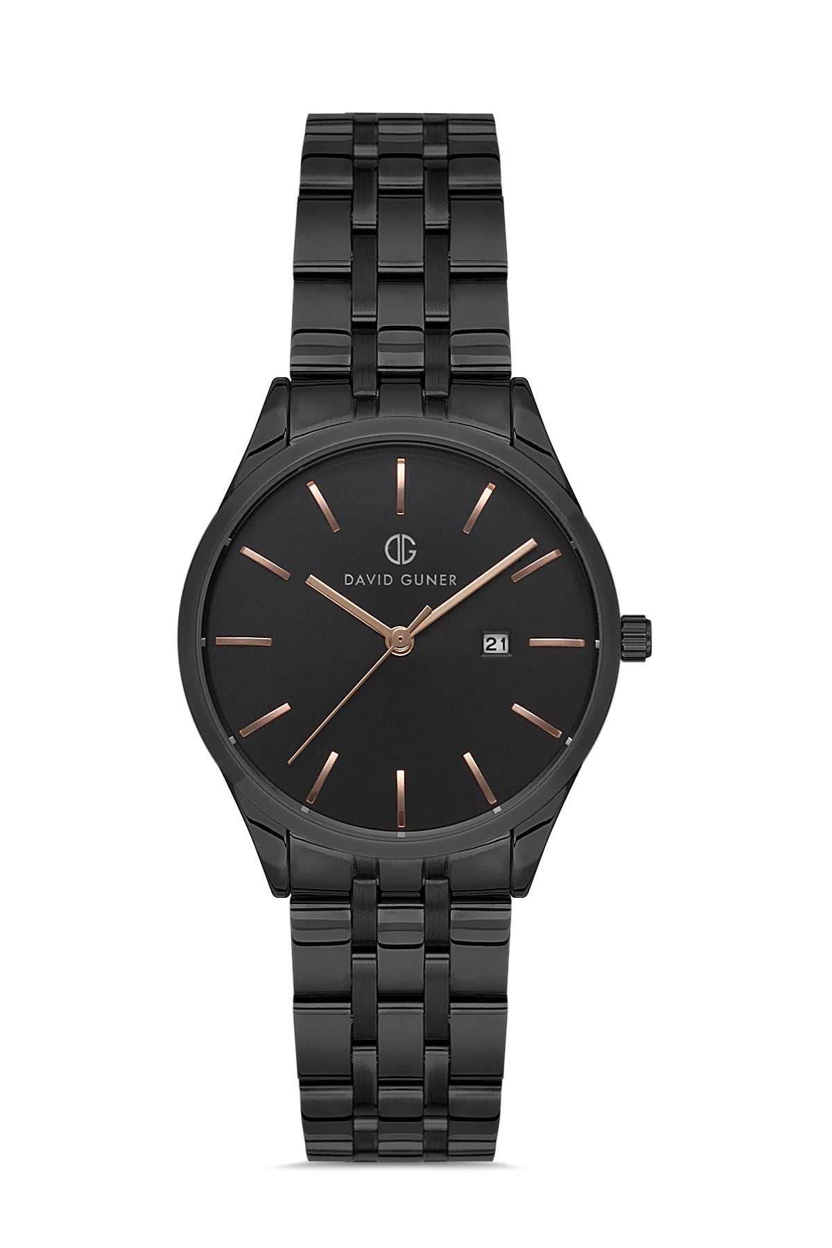 David Guner Kadın Si̇yah Kadranlı Si̇yah Çelik Kol Saati - DG-8195LA-G2C