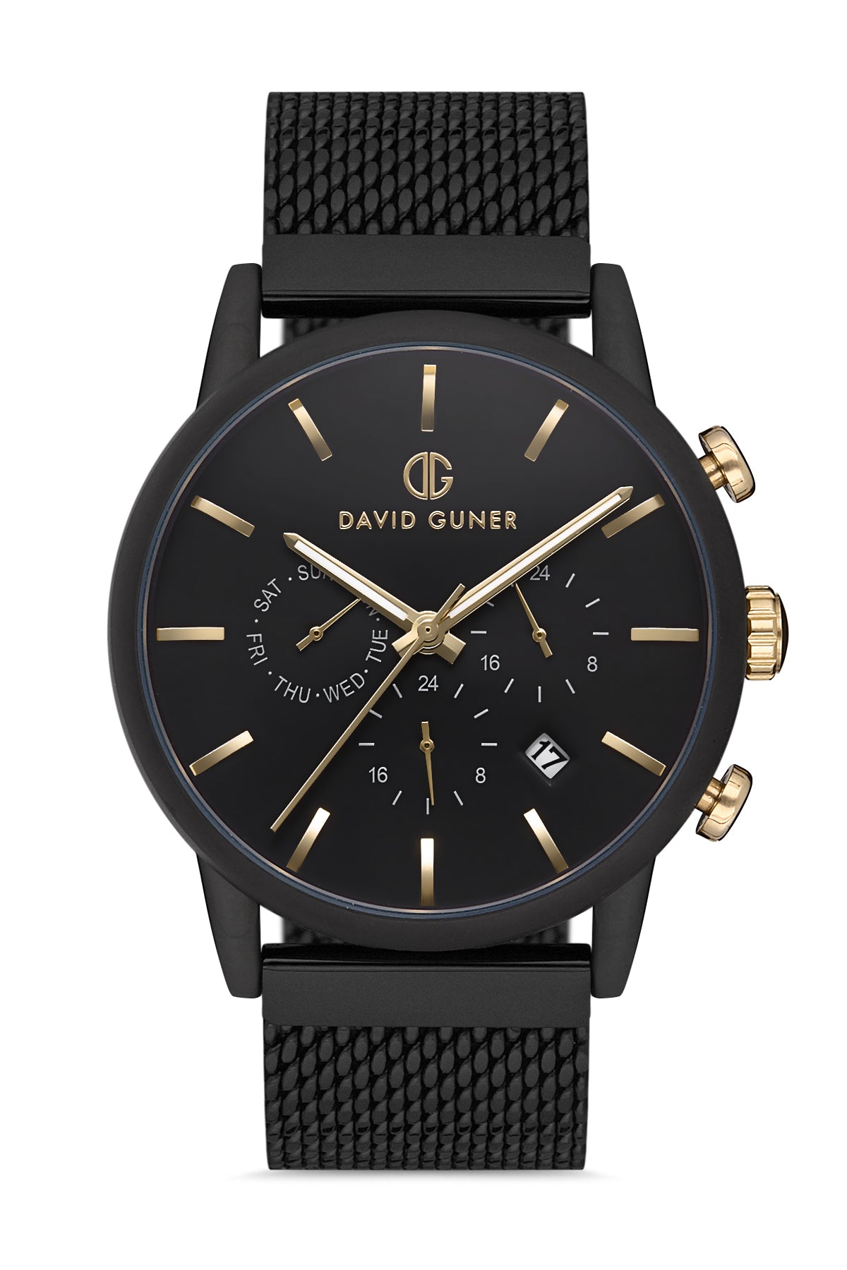 DAVID GUNER KOL SAATİ SİYAH Kadran SİYAH Kaplama ERKEK - DG-8205GC-G2BE