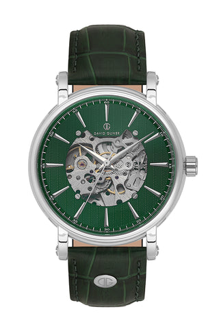 DAVID GUNER Yeşil Kadranlı Otomatik Erkek Kol Saati