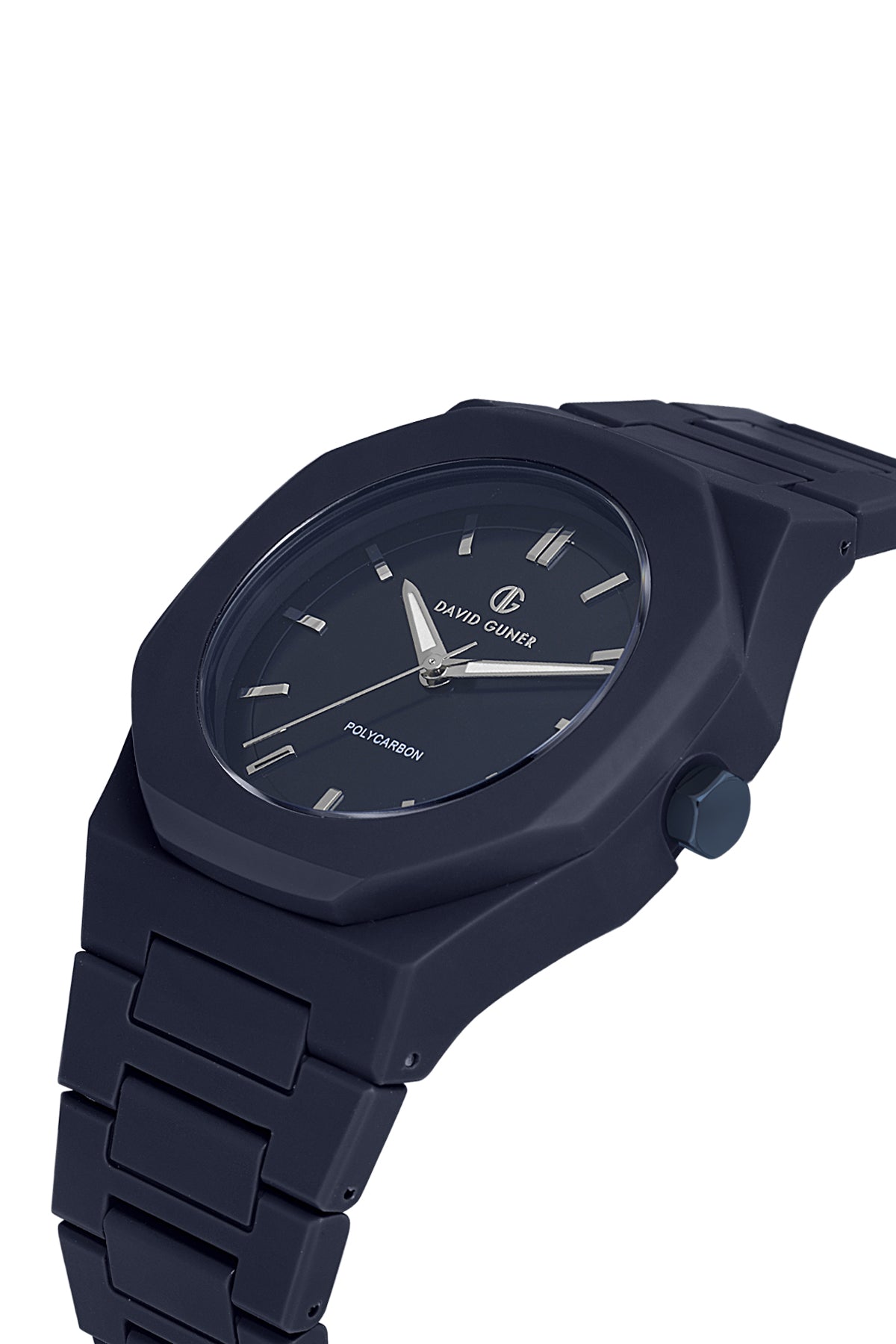 DAVID GUNER Mavi Kadranlı Mavi Polikarbon Kayışlı Düz Erkek Saati - DG-8701GA-H3