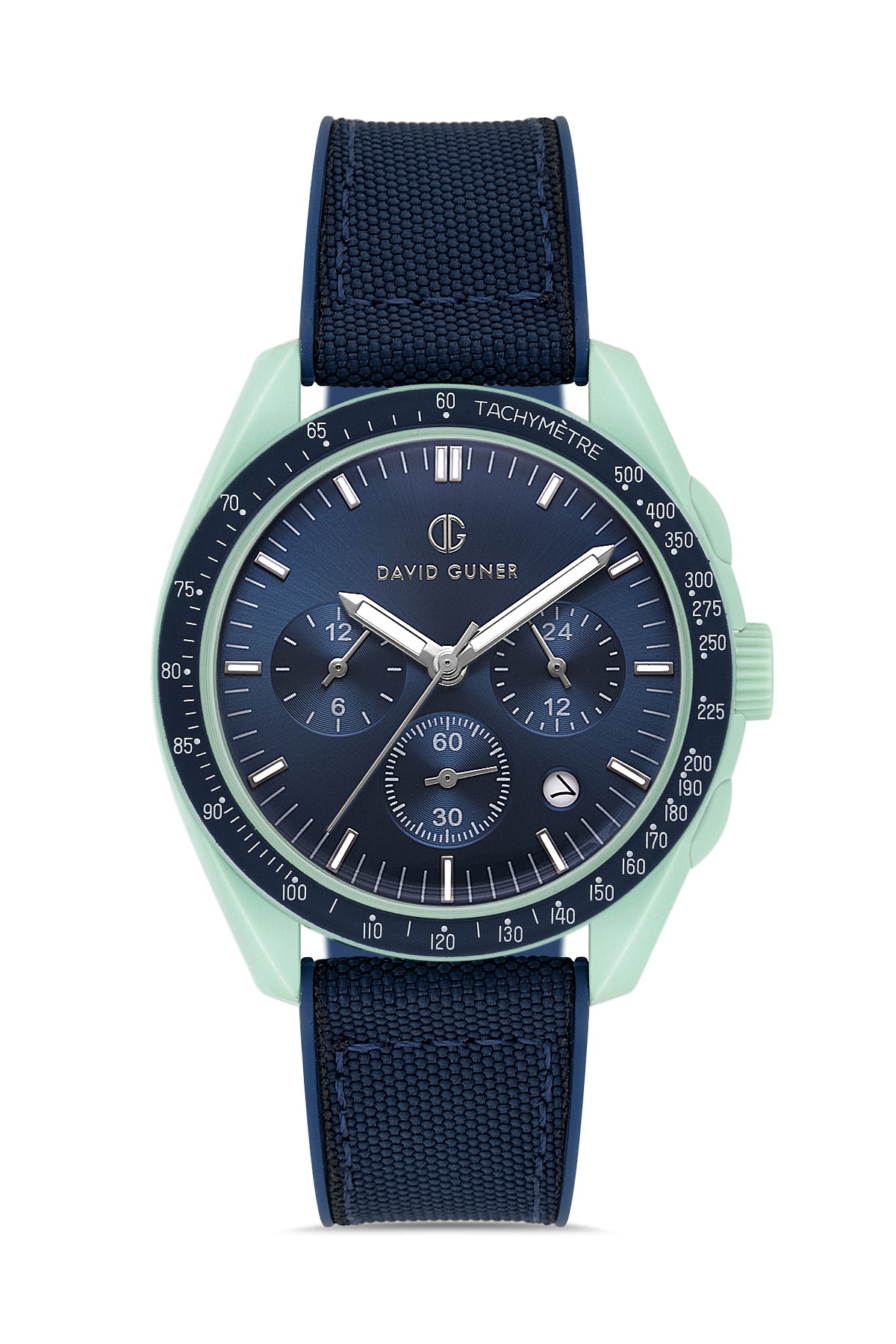 DAVID GUNER Mavi Kadranlı Polikarbon Kaplamalı Erkek Kol Saati - DG-8627GD-AZ3