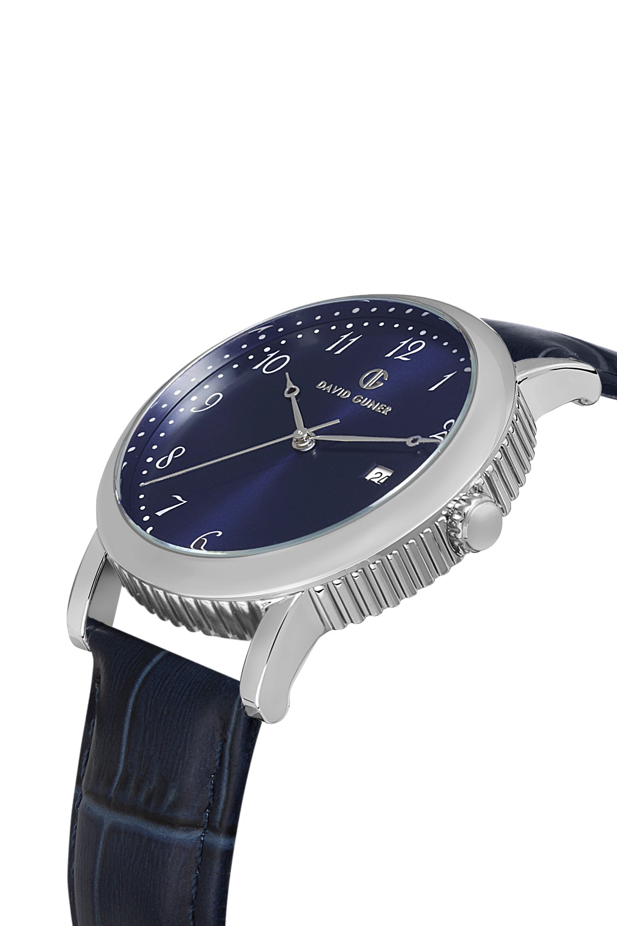 David Guner Blue Dial Calendar Men's Watch