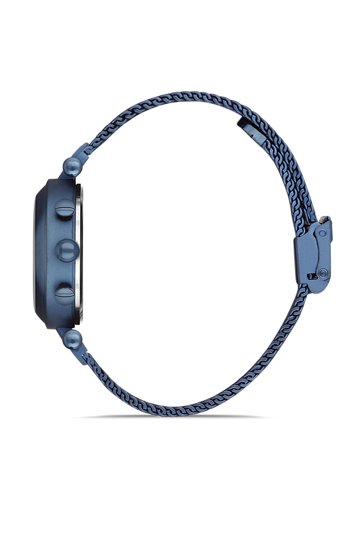 DAVID GUNER Mavi Kaplamalı Çelik Örme Kordonlu Kadın Kol Saati - DG-8280LC-H3E