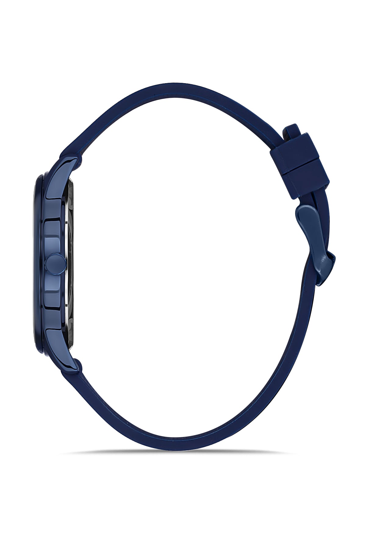 DAVID GUNER Lacivert Kaplamalı Lacivert Silikon Kordonlu Takvimli Erkek Kol Saati - DG-8491GD-H3