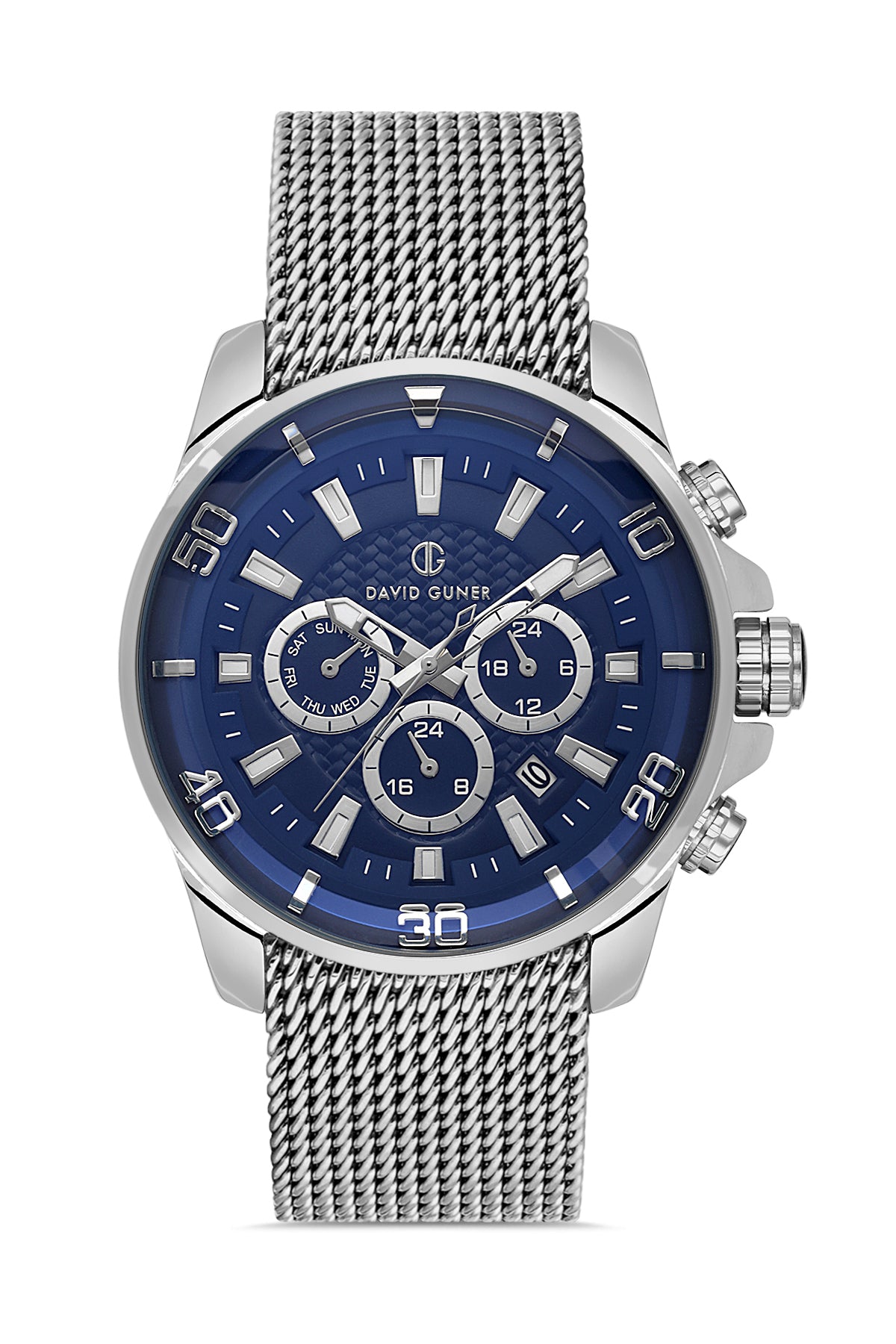 DAVID GUNER Multifonksiyonlu Lacivert Kadranlı Erkek Kol Saati - DG-8263GC-A3