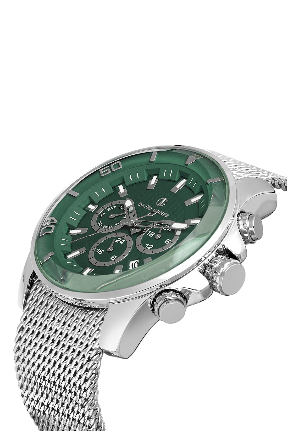 DAVID GUNER Multifonksiyonlu Yeşil Kadranlı Erkek Kol Saati - DG-8263GC-A10