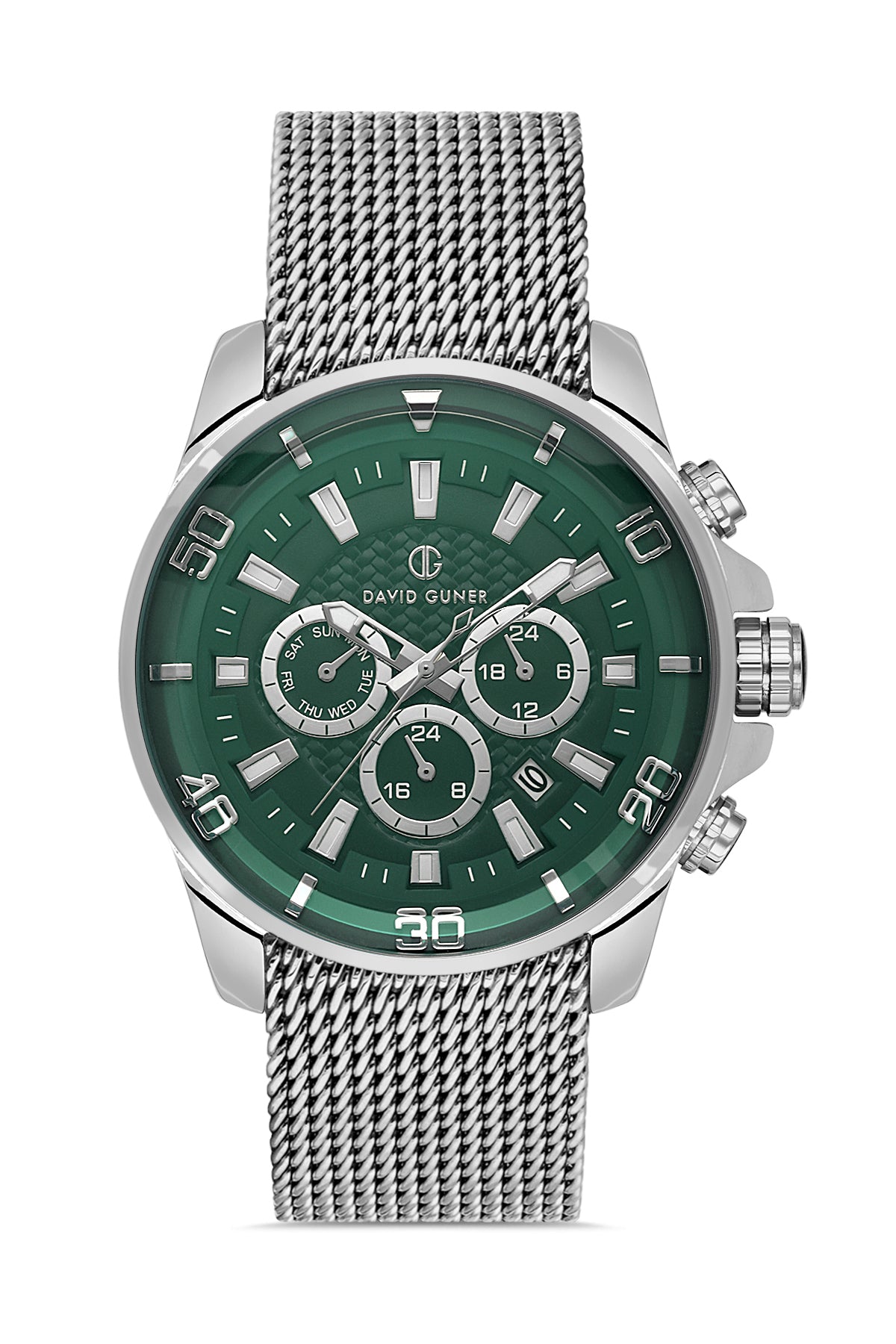 DAVID GUNER Multifonksiyonlu Yeşil Kadranlı Erkek Kol Saati - DG-8263GC-A10