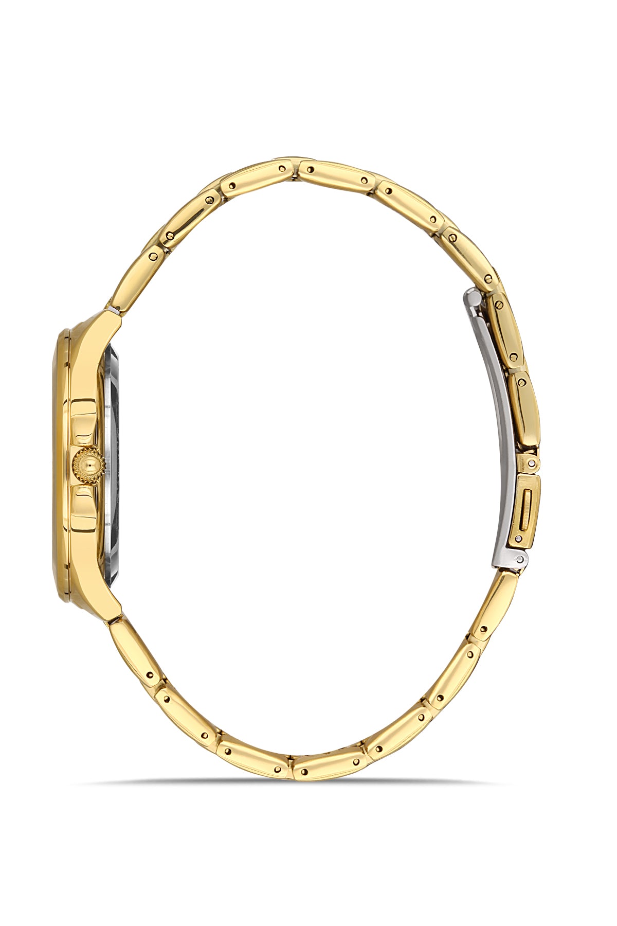 DAVID GUNER Roma Rakamlı Sarı Kadranlı Sarı Paslanmaz Masif Çelik Kadın Kol Saati - DG-8097LA-B4