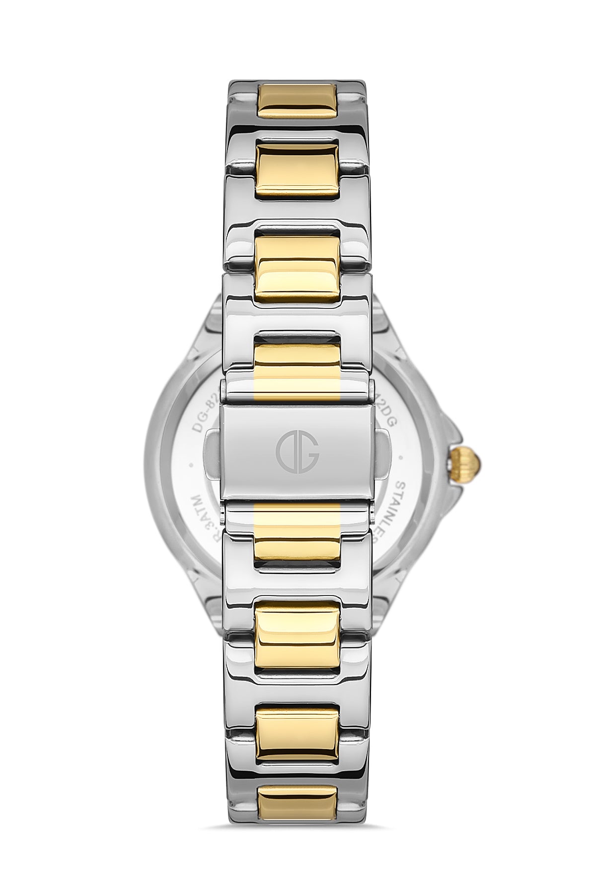 DAVID GUNER Roma Rakamlı Yeşil Kadranlı Sarı-Gümüş Paslanmaz Masif Çelik Kadın Kol Saati - DG-8097LA-D10