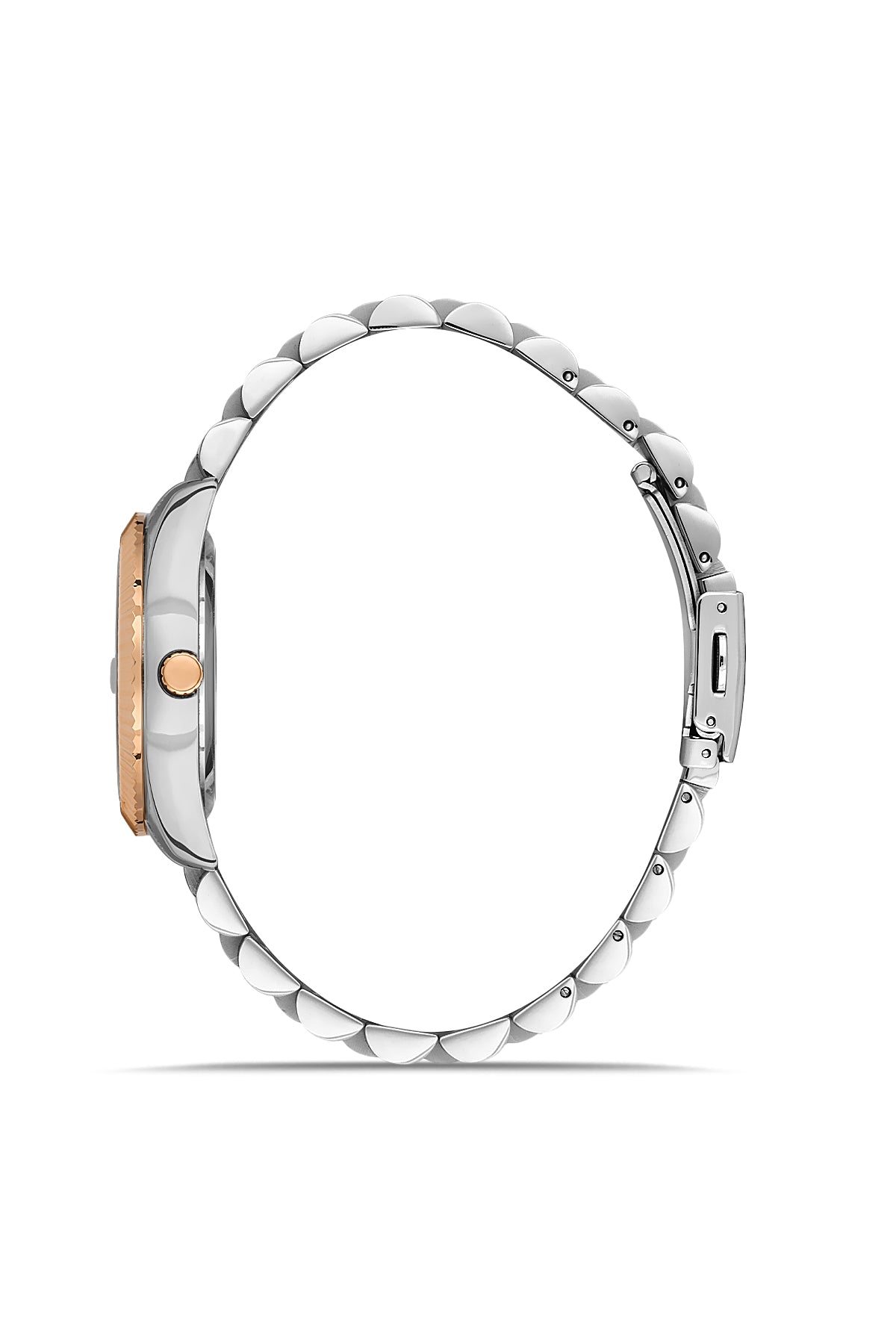 David Guner Rose White Coated Women's Watch