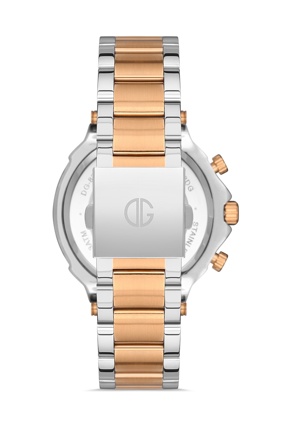 DAVID GUNER Rose White Coating Brown Dial Men's Watch