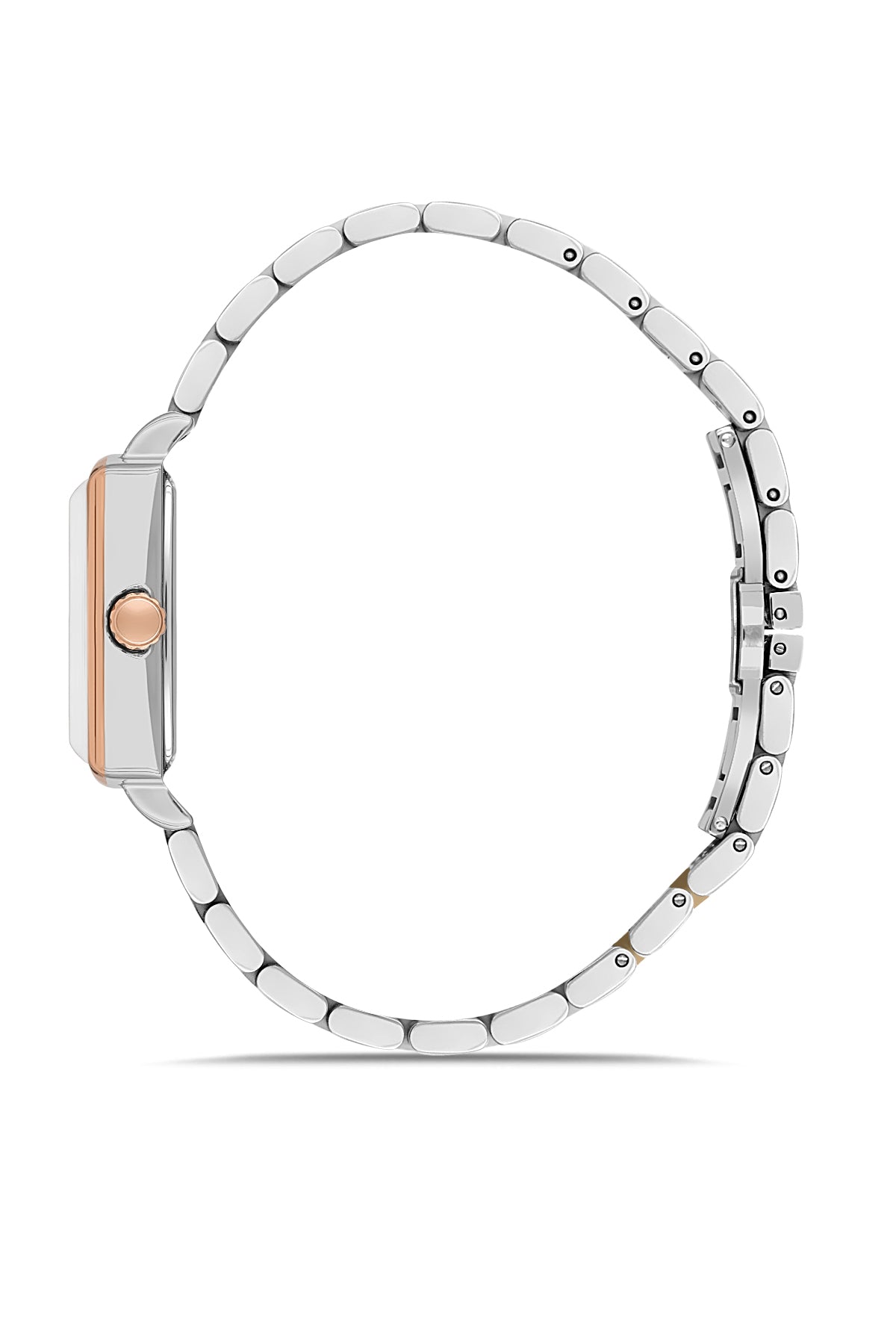 David Guner Rose White Plating Brown Dial Women's Watch