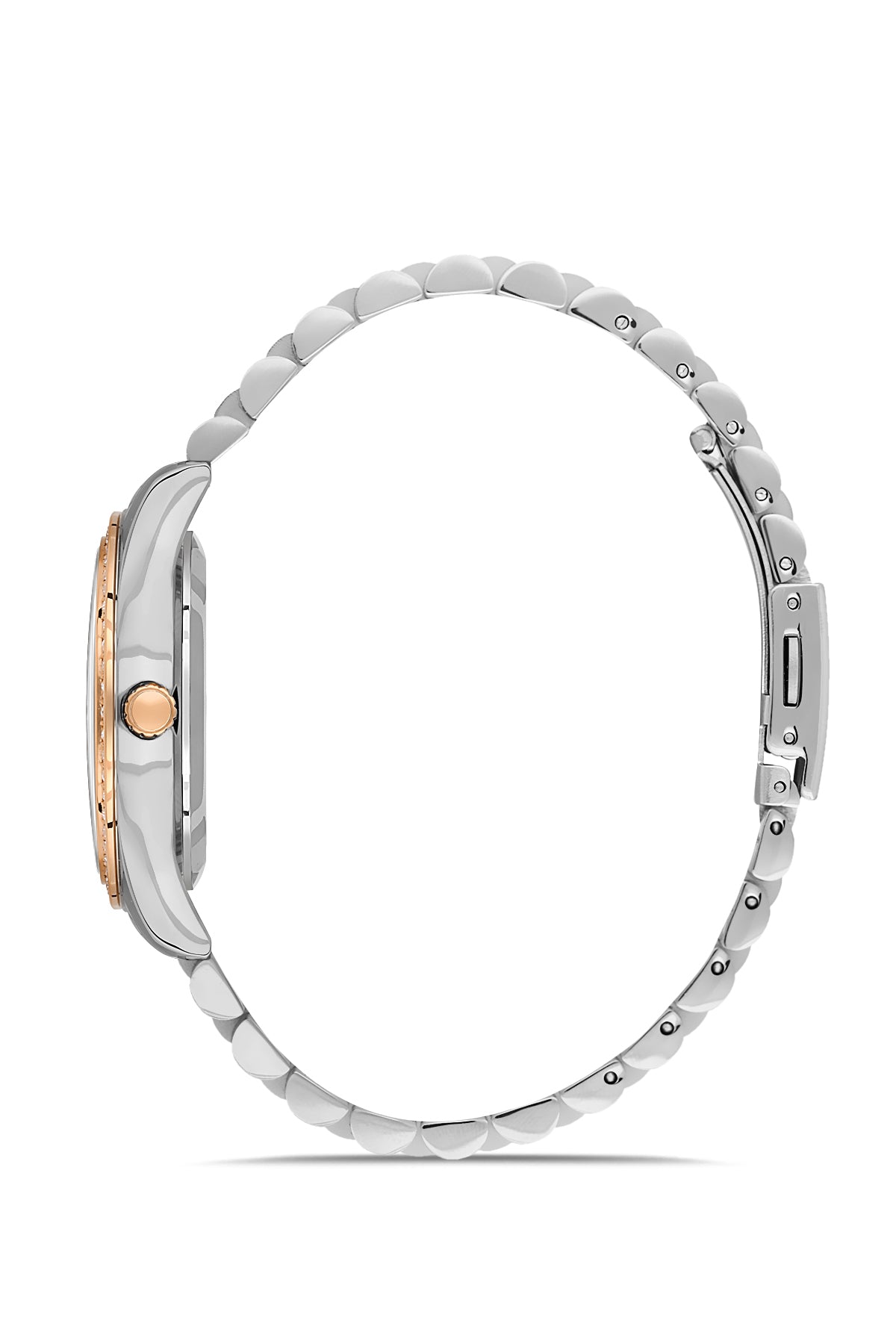 DAVID GUNER ROSE BEYAZ KAPLAMALI BEYAZ KADRANLI KADIN KOL SAATİ DG-8695LA-E1