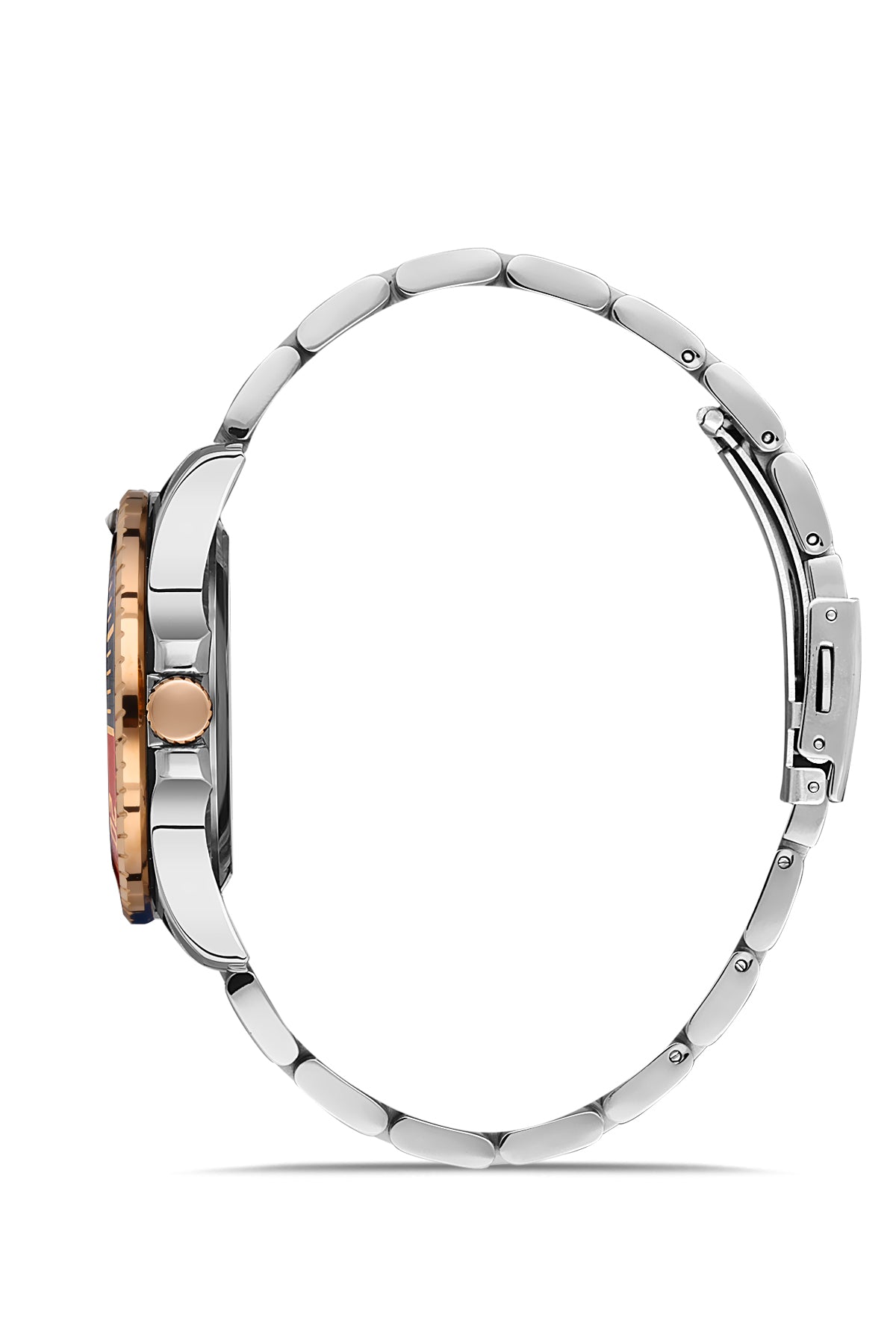 Davıd Guner Rose White Coated Men's Watch