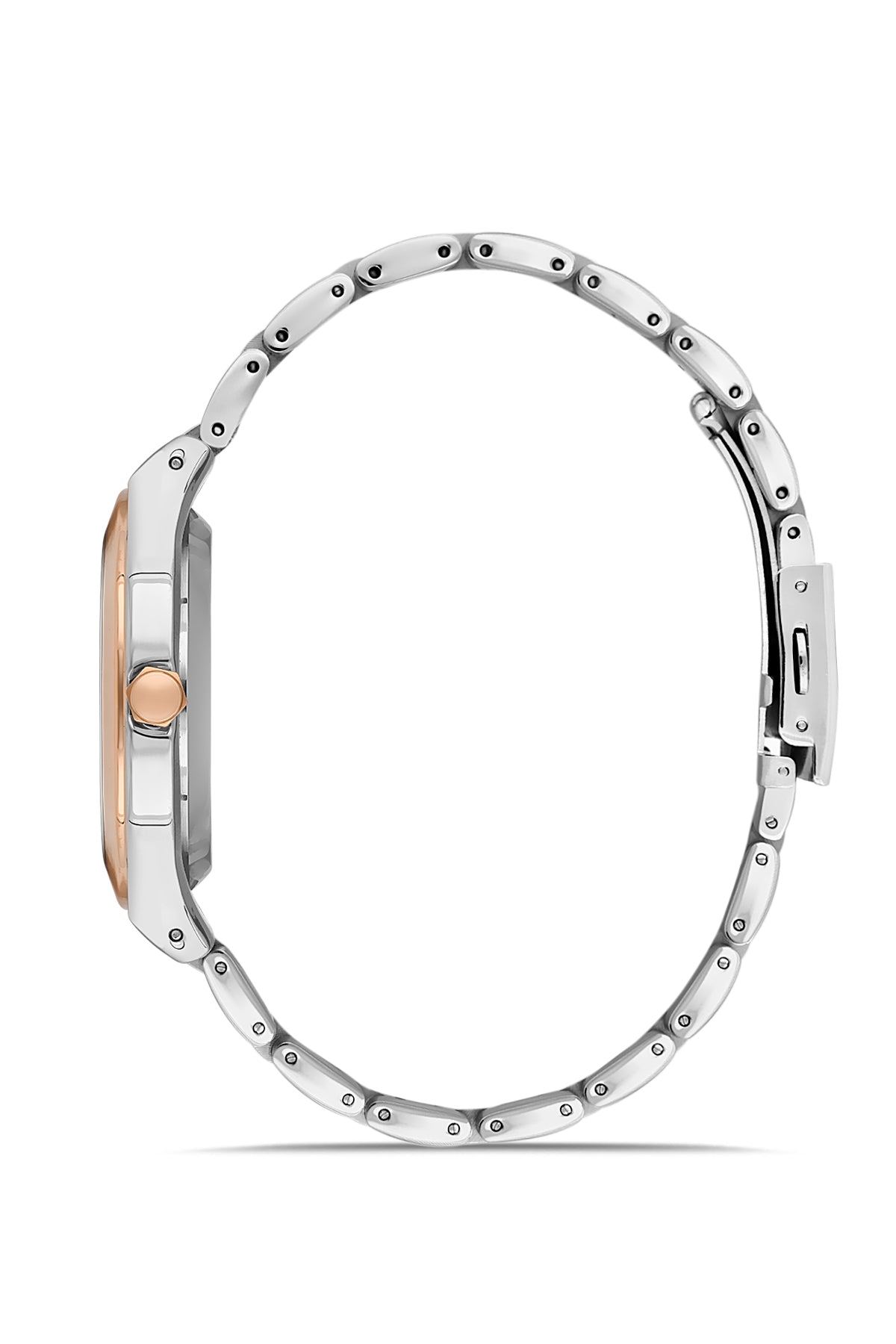 DAVID GUNER Rose Gümüş Kaplamalı Siyah Kadranlı Erkek Kol Saati - DG-8519GA-E9