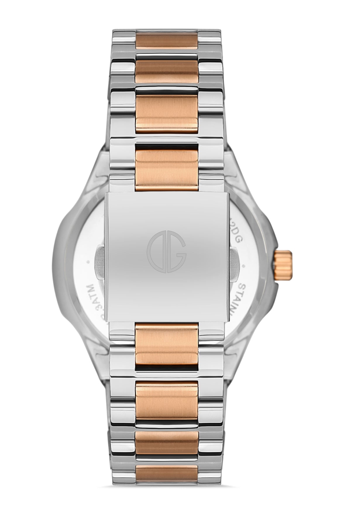 DAVID GUNER Kahverengi Kadranlı Rose Gümüş Kordonlu Erkek Kol Saati - DG-8342GA-E6