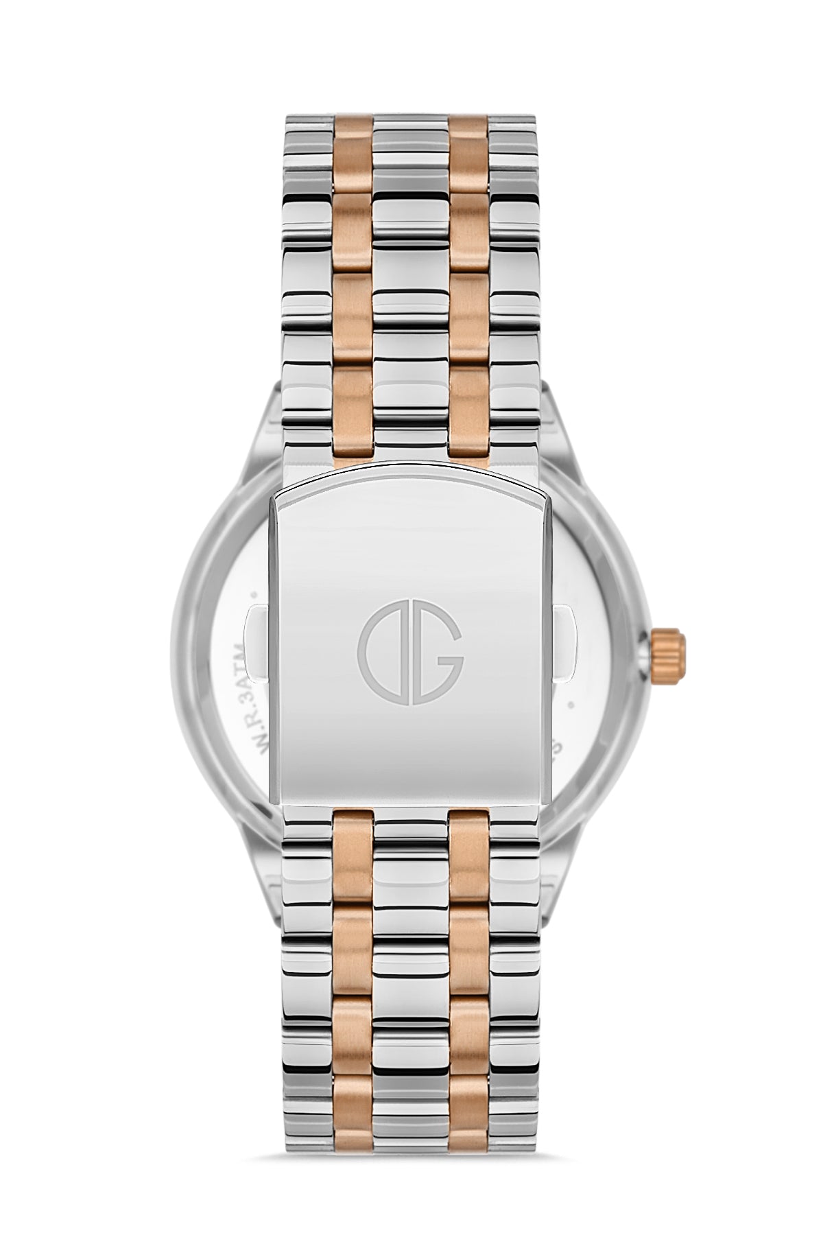 DAVID GUNER ROSE BEYAZ KAPLAMALI KAHVERENGİ KADRANLI ERKEK KOL SAATİ - DG-8388GA-E6