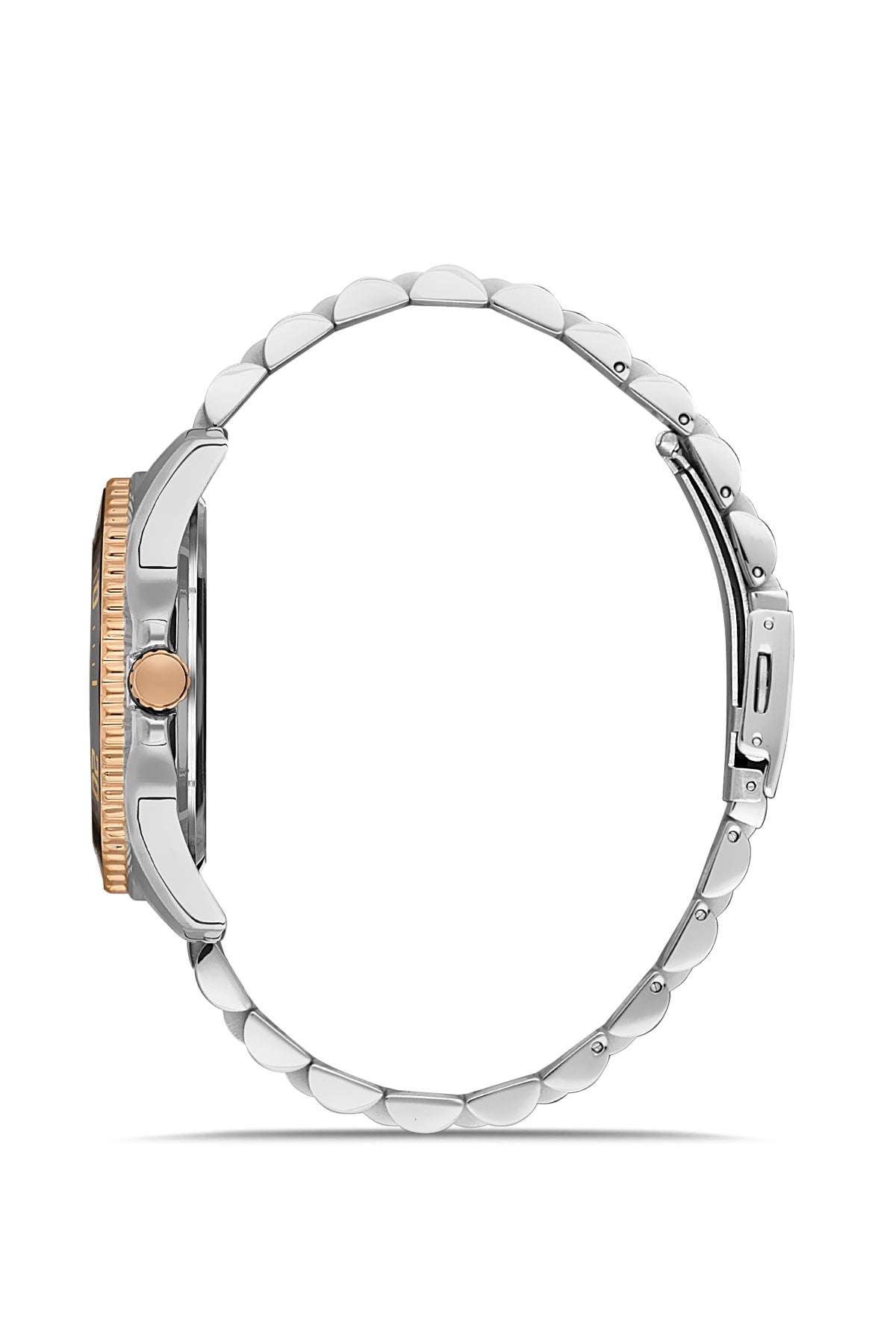 DAVID GUNER ROSE BEYAZ KAPLAMALI KAHVERENGİ KADRANLI ERKEK KOL SAATİ - DG-8394GA-E6