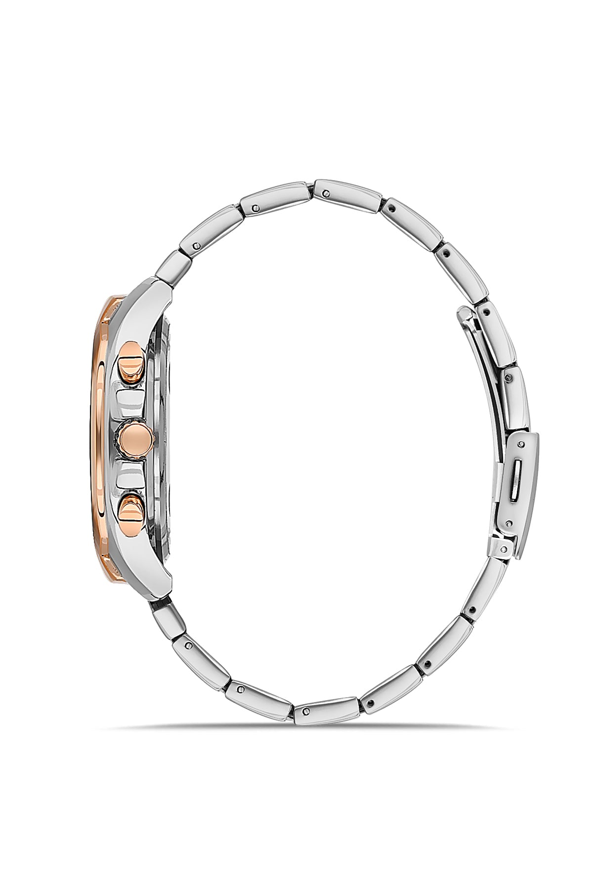 DAVID GUNER ROSE BEYAZ KAPLAMALI KAHVERENGİ KADRANLI ERKEK KOL SAATİ - DG-8395GA-E6