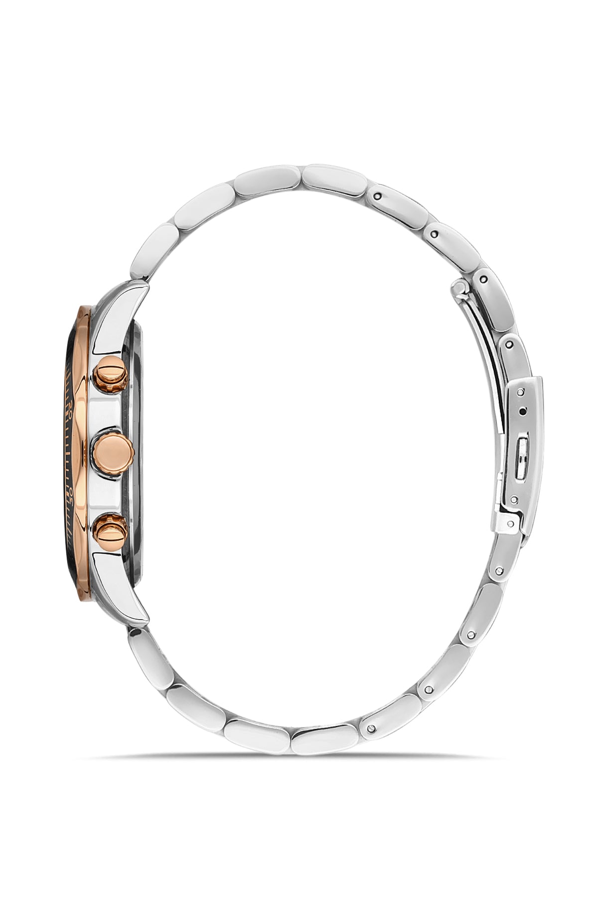 DAVID GUNER Brown Dial Rose White Coated Men's Watch