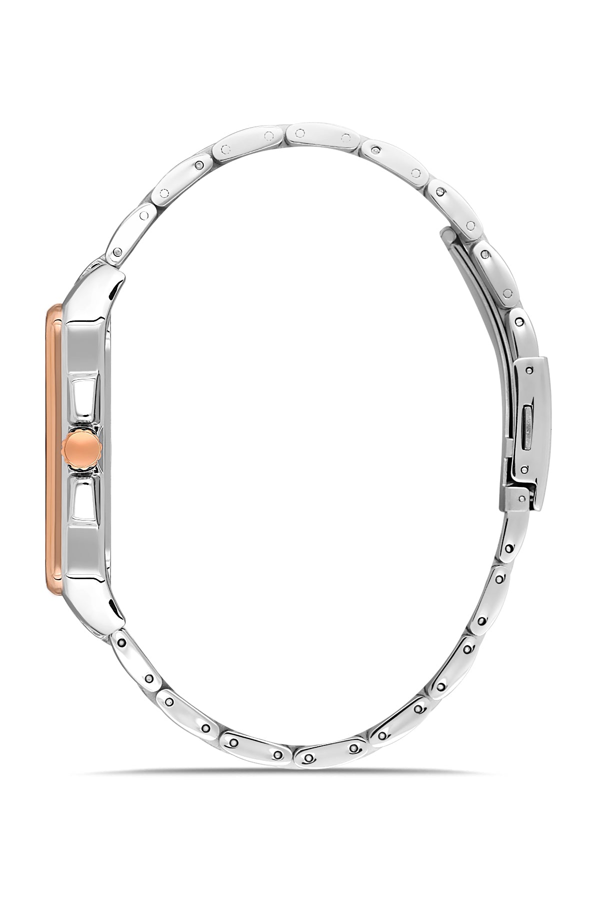 DAVID GUNER Kahverengi Kadranlı Rose Gümüş Kaplamalı Erkek Kol Saati - DG-8668GA-E6