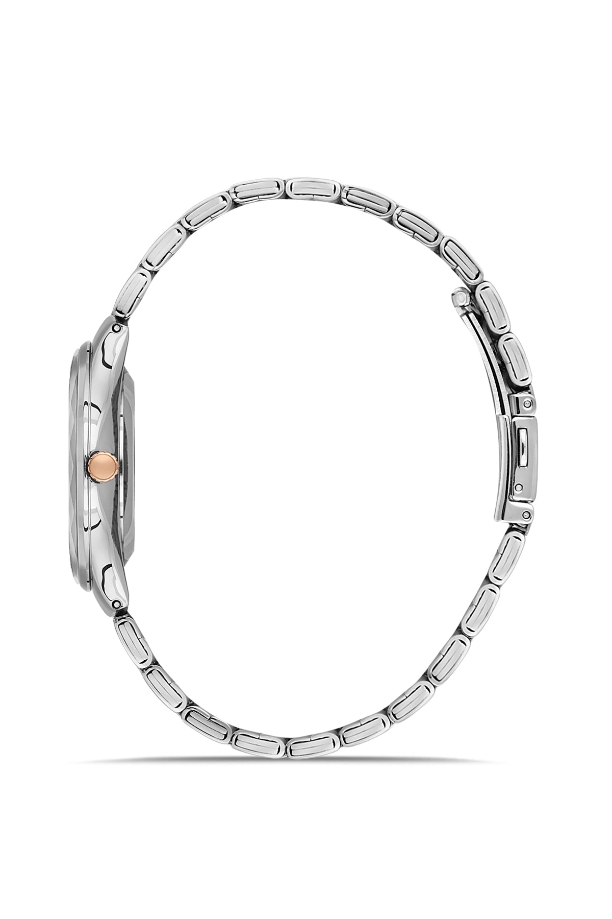 DAVID GUNER ROSE BEYAZ KAPLAMALI KAHVERENGİ KADRANLI KADIN KOL SAATİ - DG-8728LA-E6