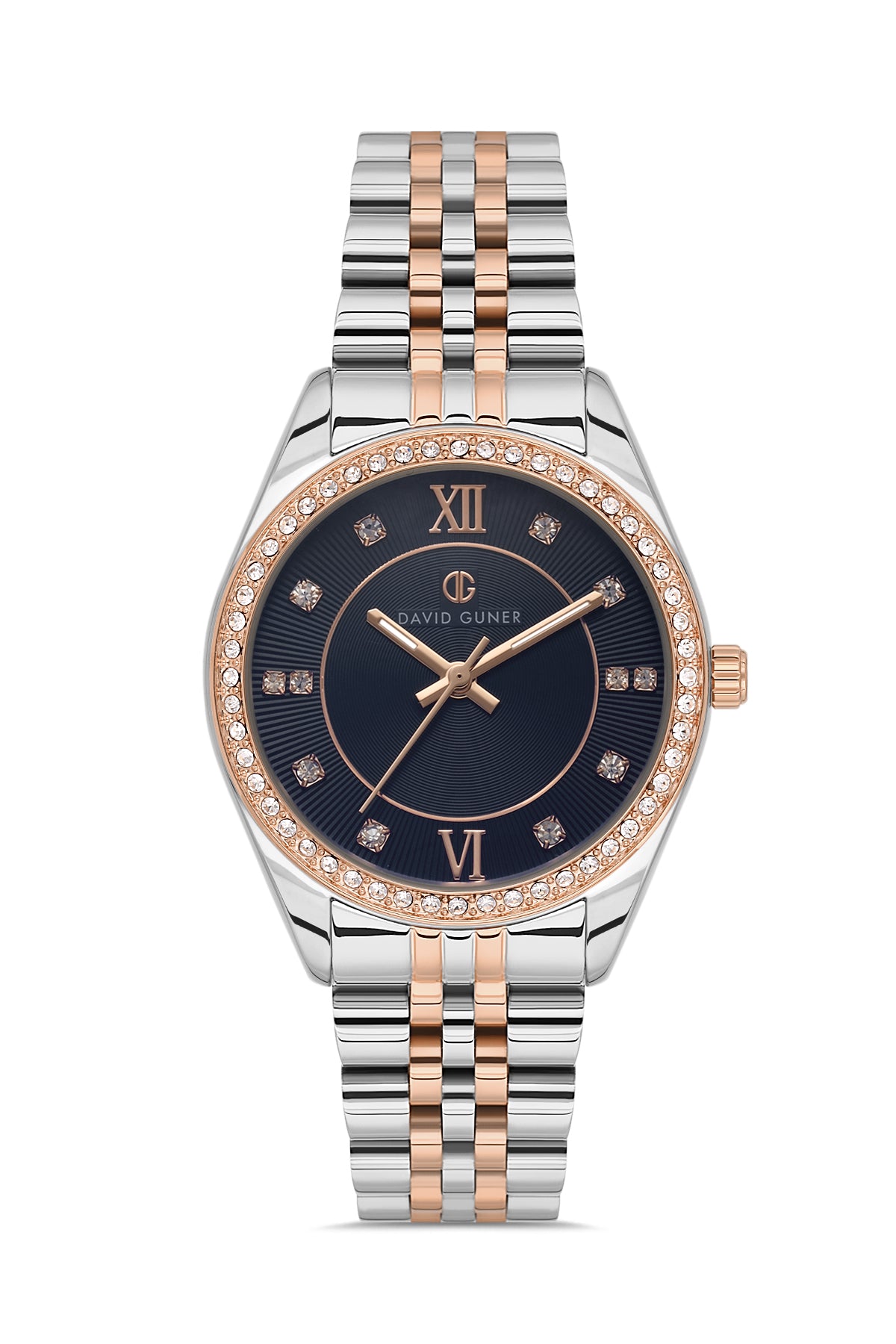 DAVID GUNER Rose Gümüş Renk Kaplamalı Kadın Kol Saati - DG-8695LA-E3