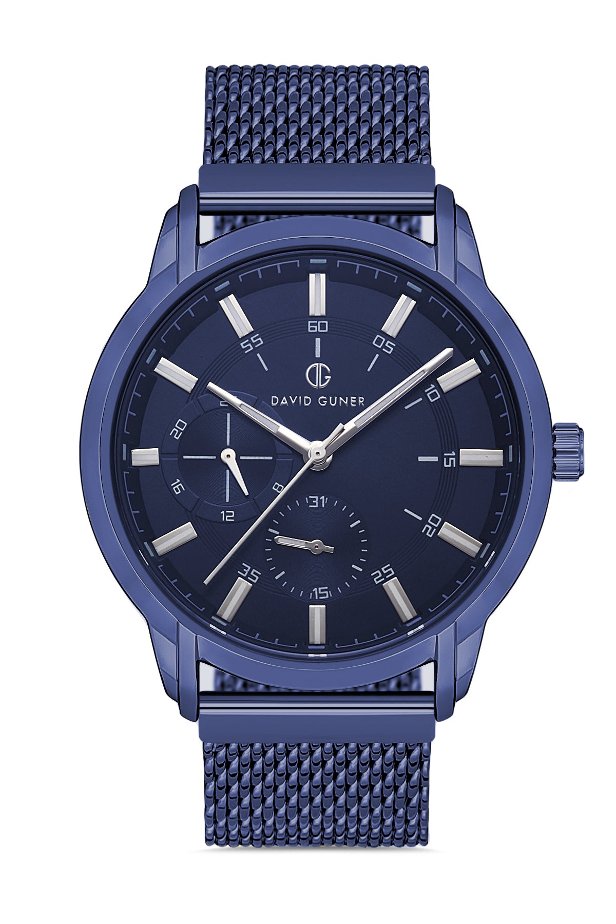 DAVID GUNER ROSE BEYAZ KAPLAMALI SİYAH KADRANLI ERKEK KOL SAATİ DG-8212GC-H3E