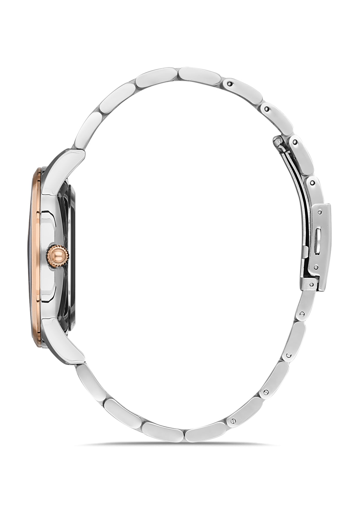 DAVID GUNER Rose Beyaz Kaplama Siyah Kadranlı Multi Fonksiyon Erkek Kol Saati