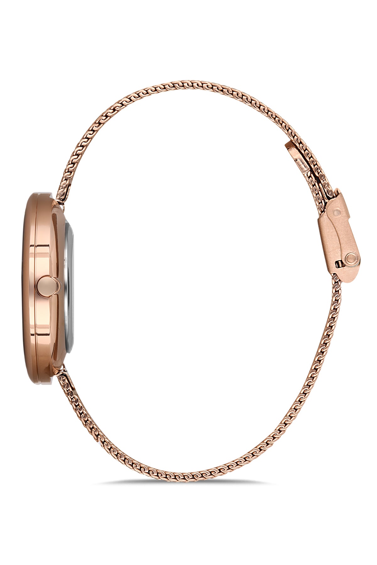 DAVID GUNER Rose Kadranlı Rose Kaplamalı Hasır Kordonlu Kadın Kol Saati - DG-8133LC-C5