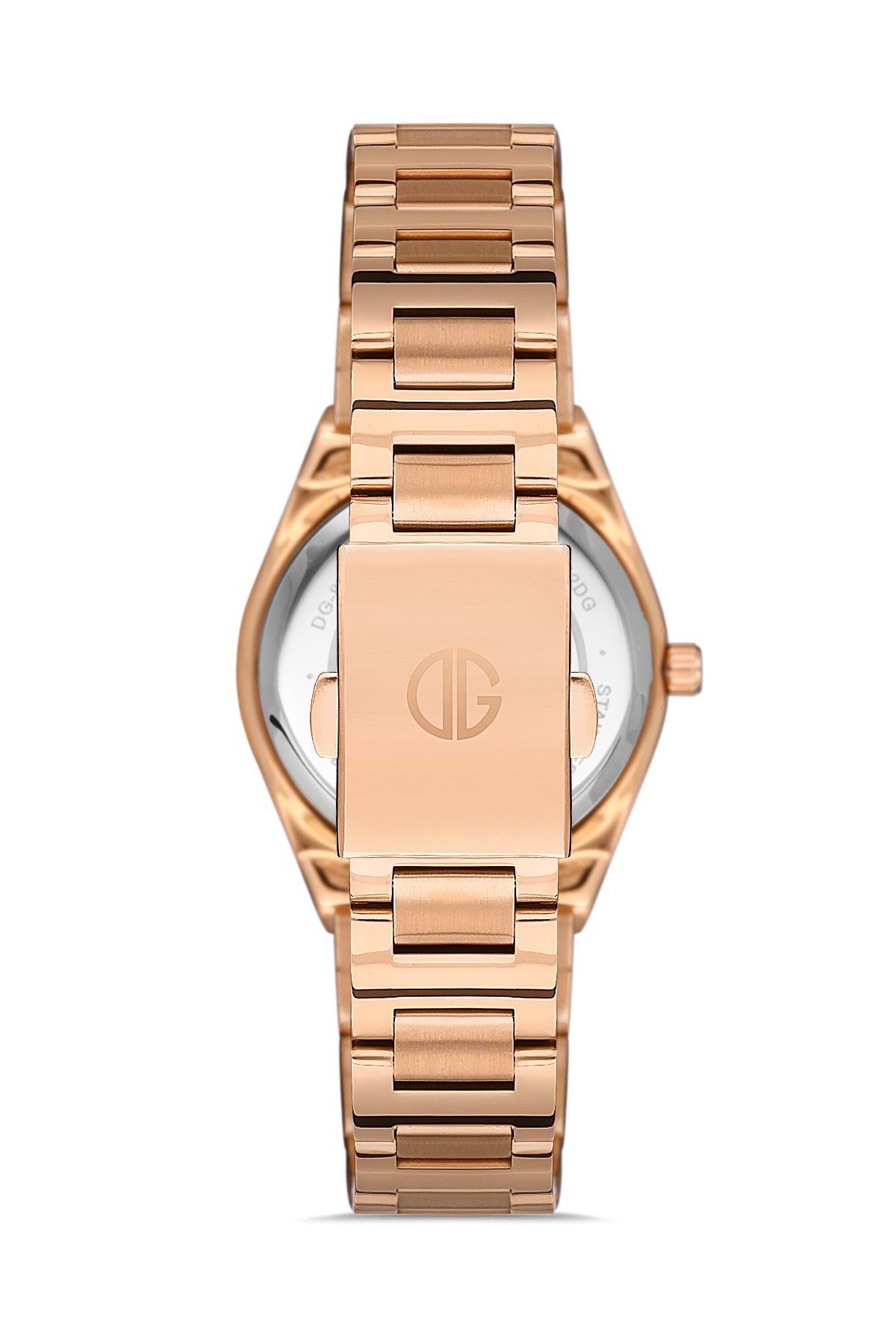 DAVID GUNER Rose Kaplama Gümüş Kadranlı Paslanmaz Masif Çelik Kordonlu Kadın Kol Saati - DG-8372LA-C1