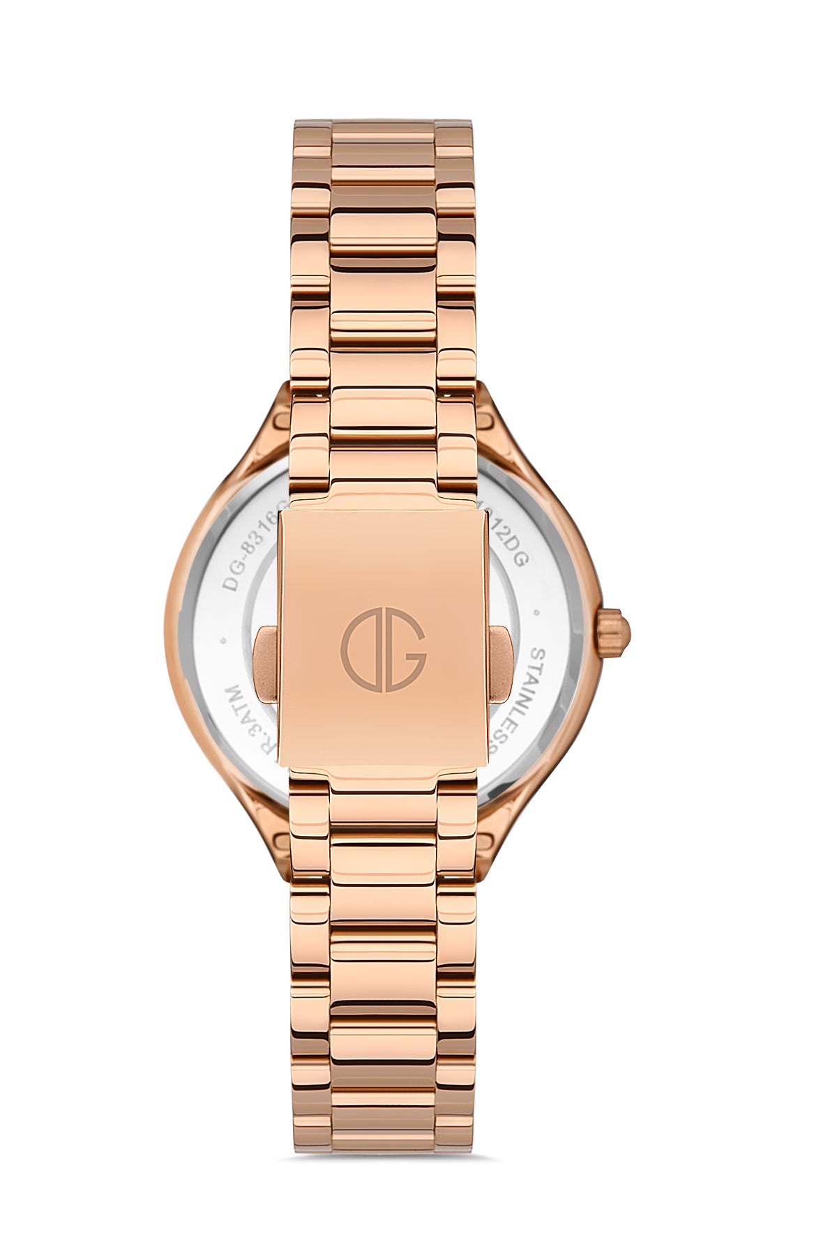 DAVID GUNER ROSE KAPLAMALI BEYAZ KADRANLI KADIN KOL SAATİ - DG-8346LA-C1