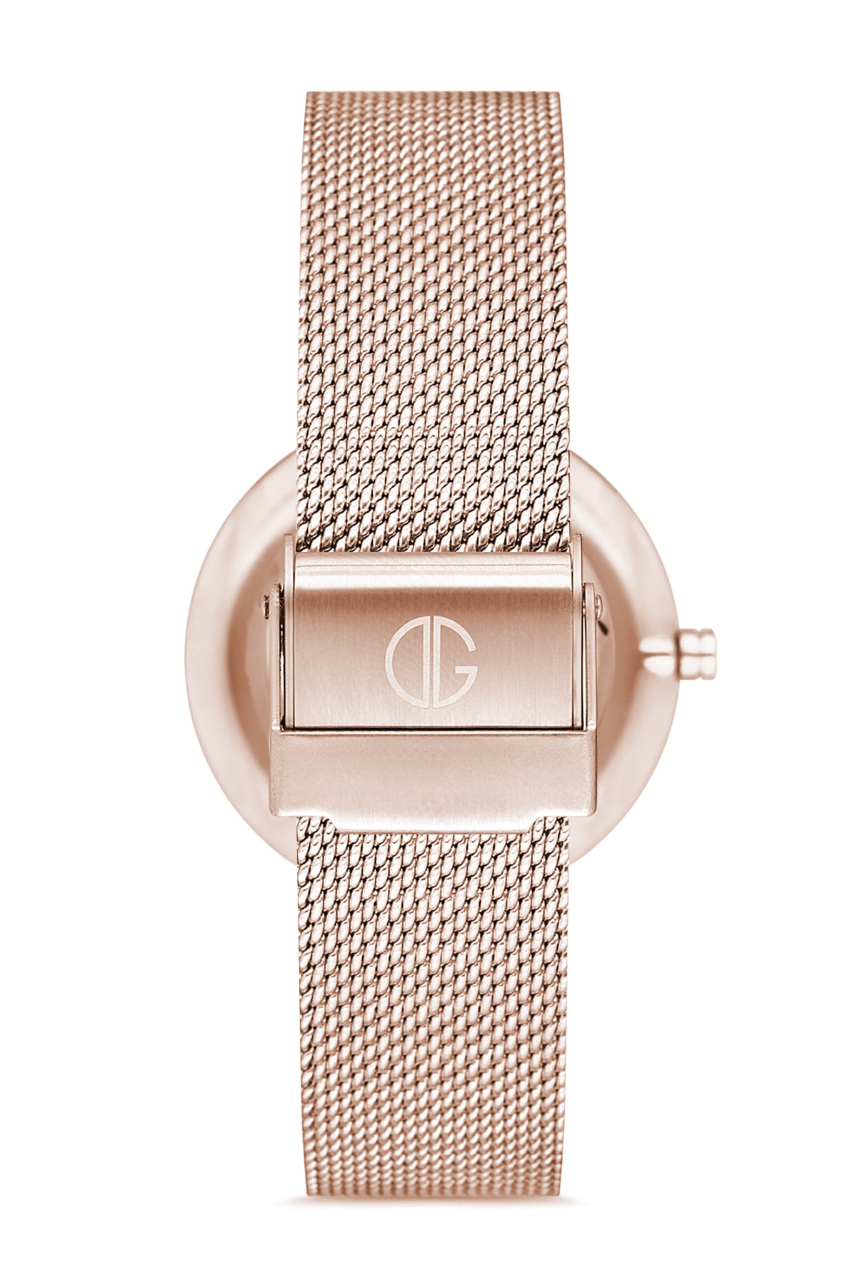 DAVID GUNER ROSE KAPLAMALI BEYAZ KADRANLI KADIN KOL SAATİ - DG-8130LC-C1