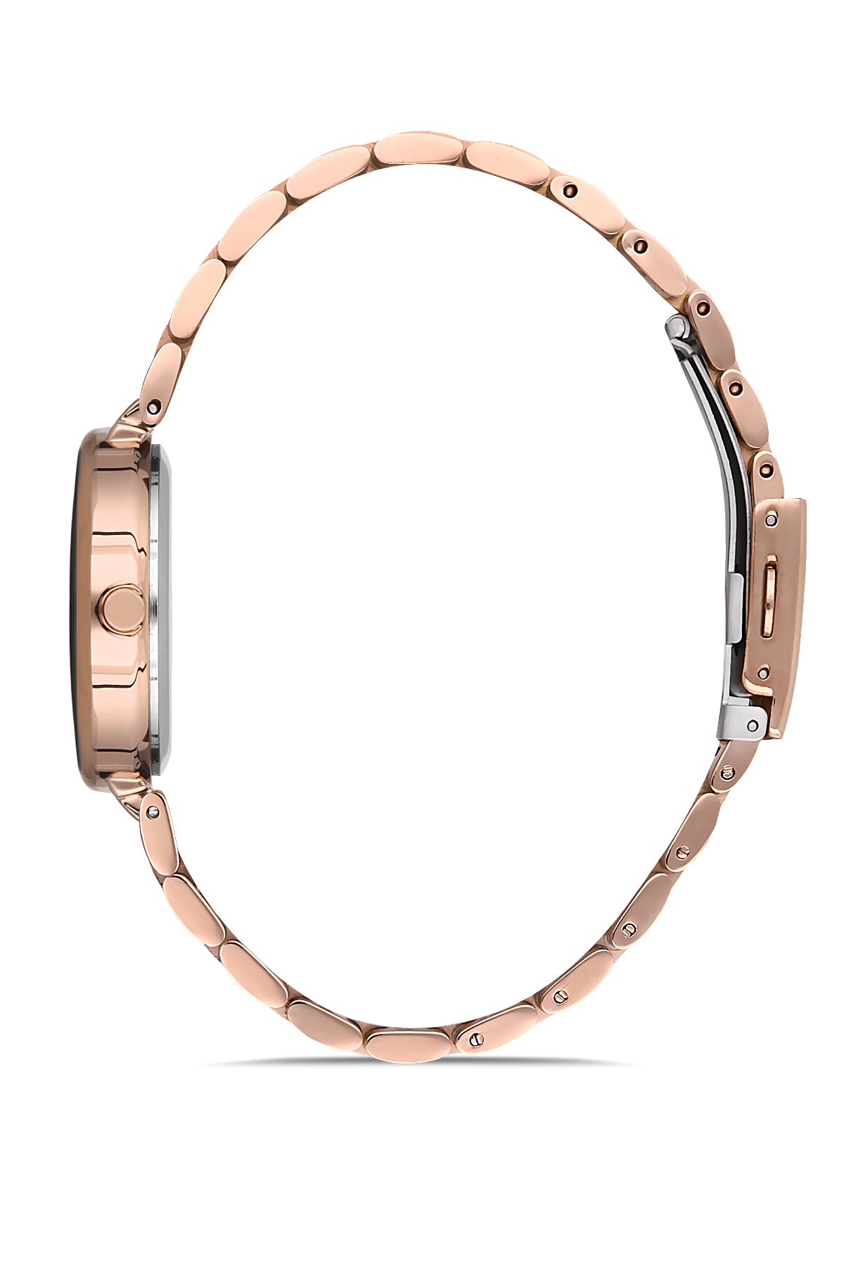 DAVID GUNER ROSE KAPLAMALI BEYAZ KADRANLI KADIN KOL SAATİ DG-8138LA-C1