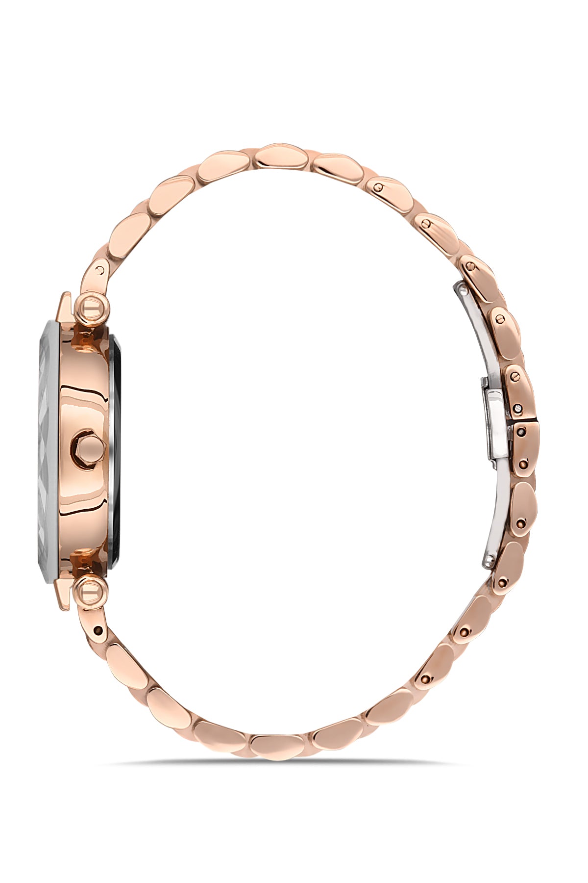 DAVID GUNER ROSE KAPLAMALI BEYAZ KADRANLI KADIN KOL SAATİ DG-8183LA-C1