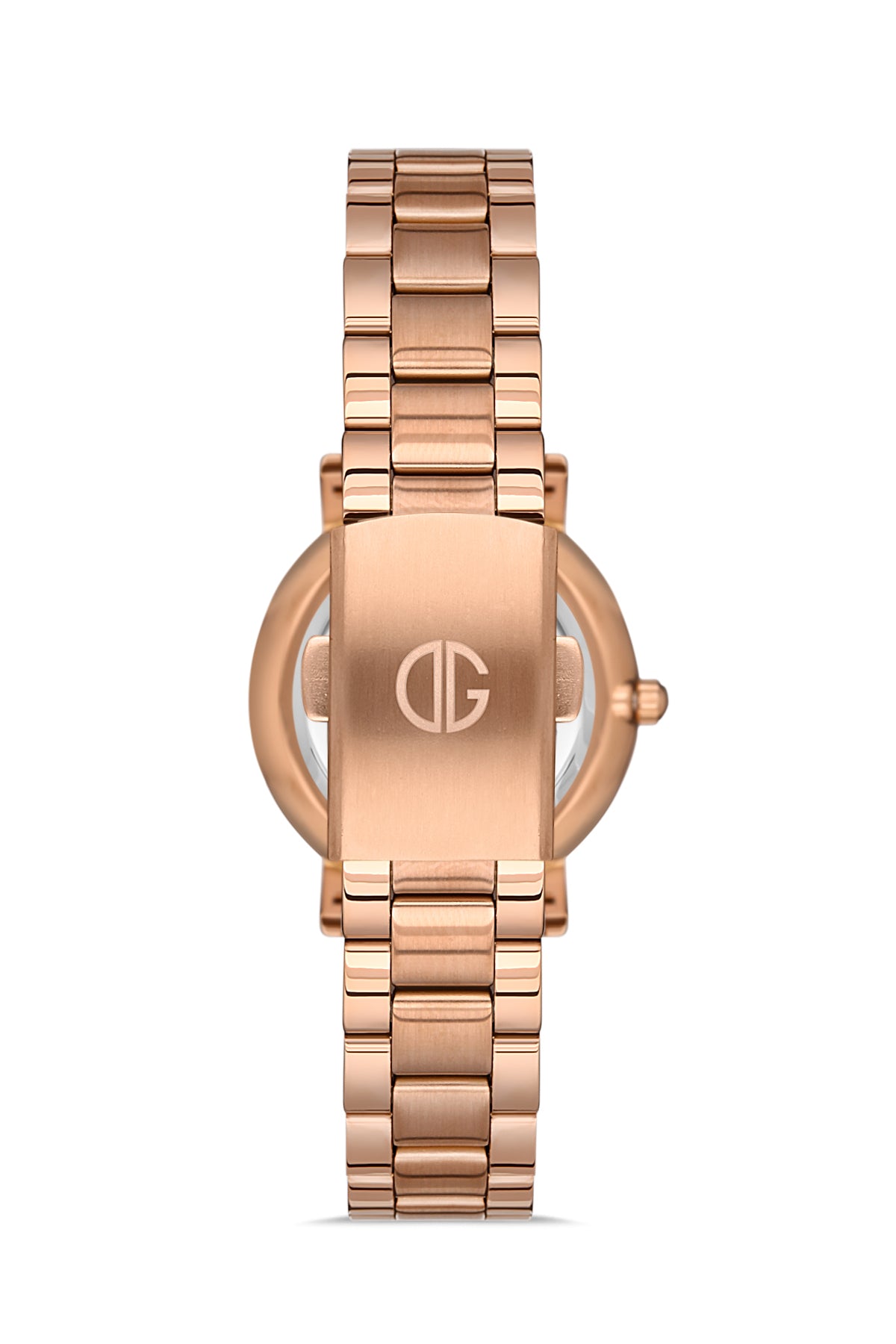 DAVID GUNER ROSE KAPLAMALI BEYAZ KADRANLI KADIN KOL SAATİ DG-8221LA-C1