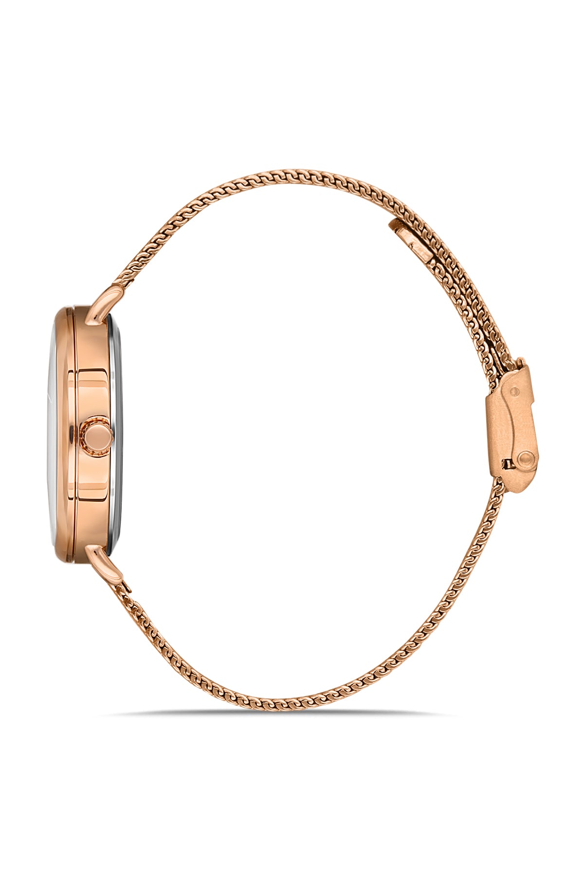 DAVID GUNER ROSE KAPLAMALI BEYAZ KADRANLI KADIN KOL SAATİ DG-8261LC-C1