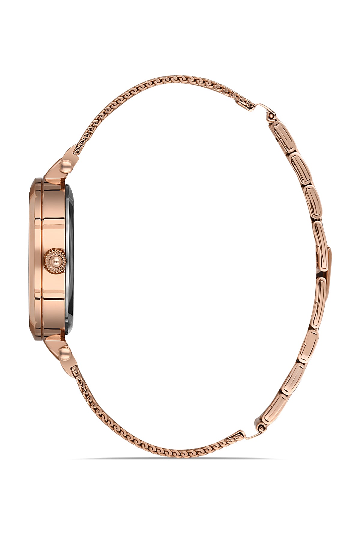 DAVID GUNER ROSE KAPLAMALI BEYAZ KADRANLI KADIN KOL SAATİ DG-8268LC-C1